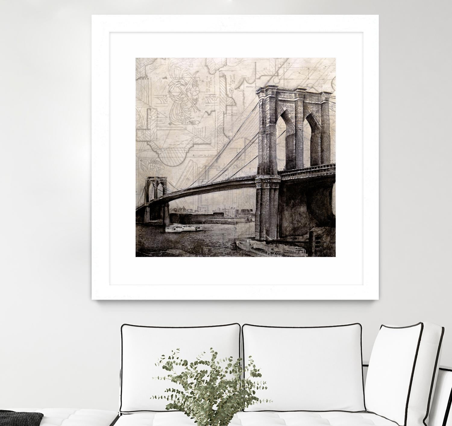 Bridges of Old by John Douglas on GIANT ART - beige city scene