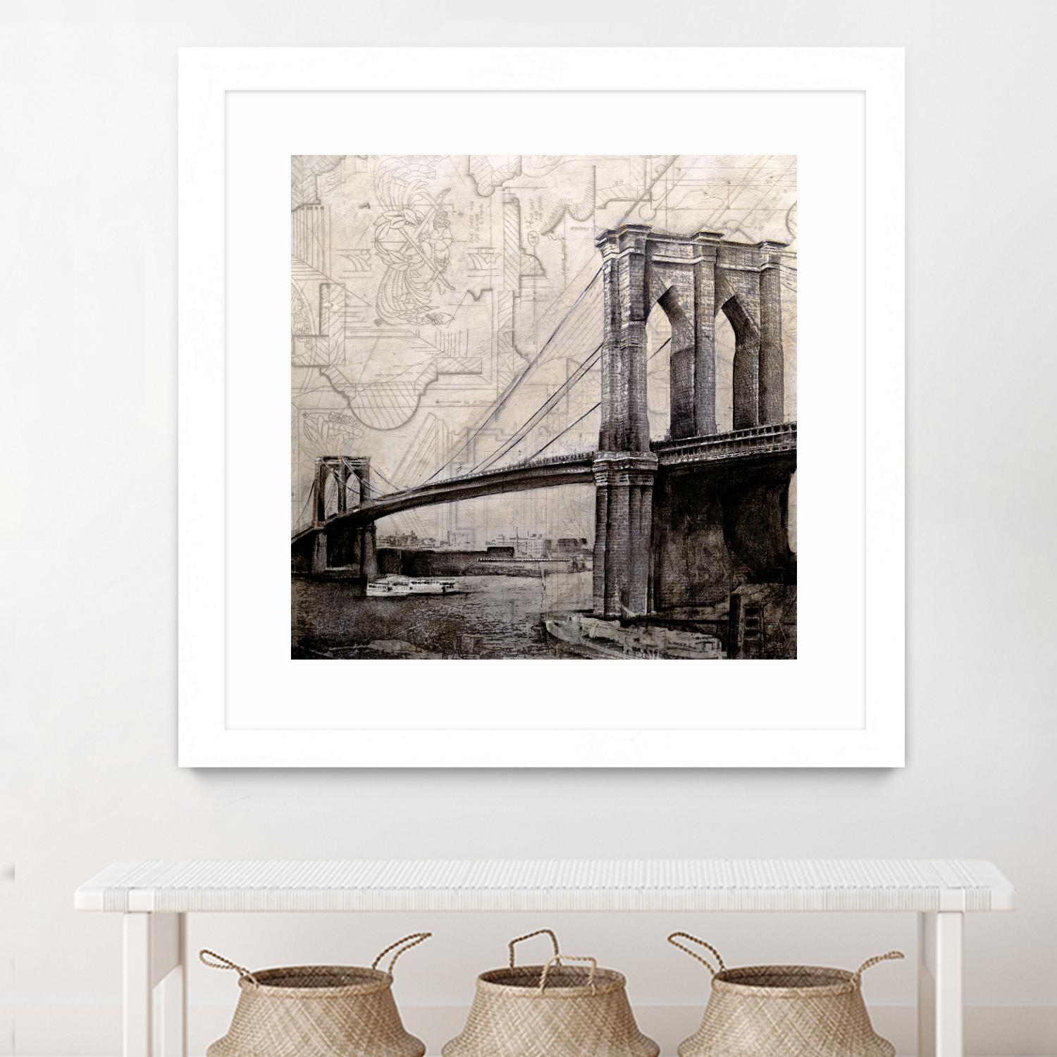 Bridges of Old by John Douglas on GIANT ART - beige city scene