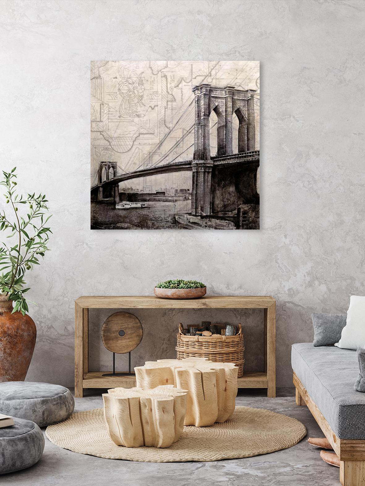 Bridges of Old by John Douglas on GIANT ART - beige city scene