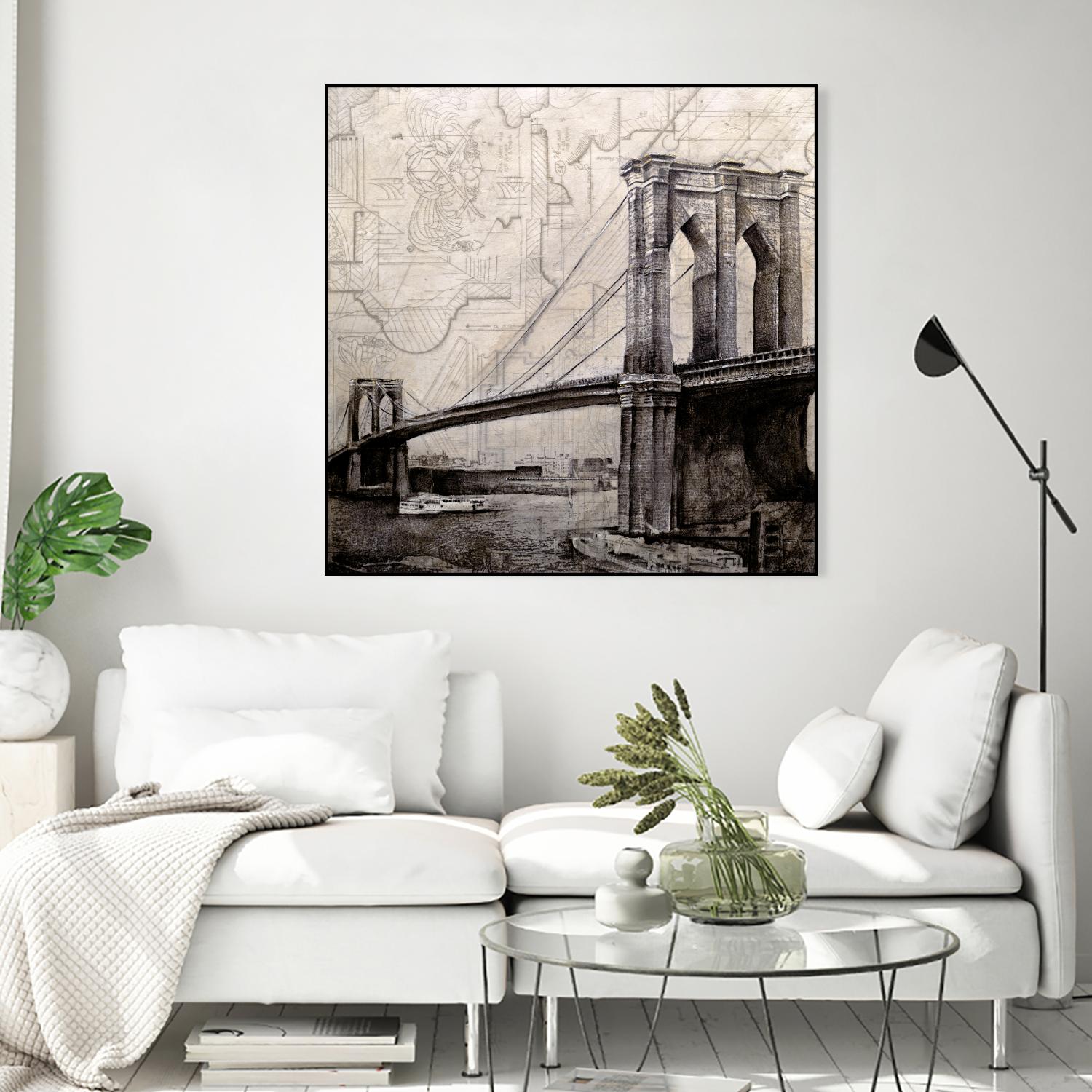 Bridges of Old by John Douglas on GIANT ART - beige city scene