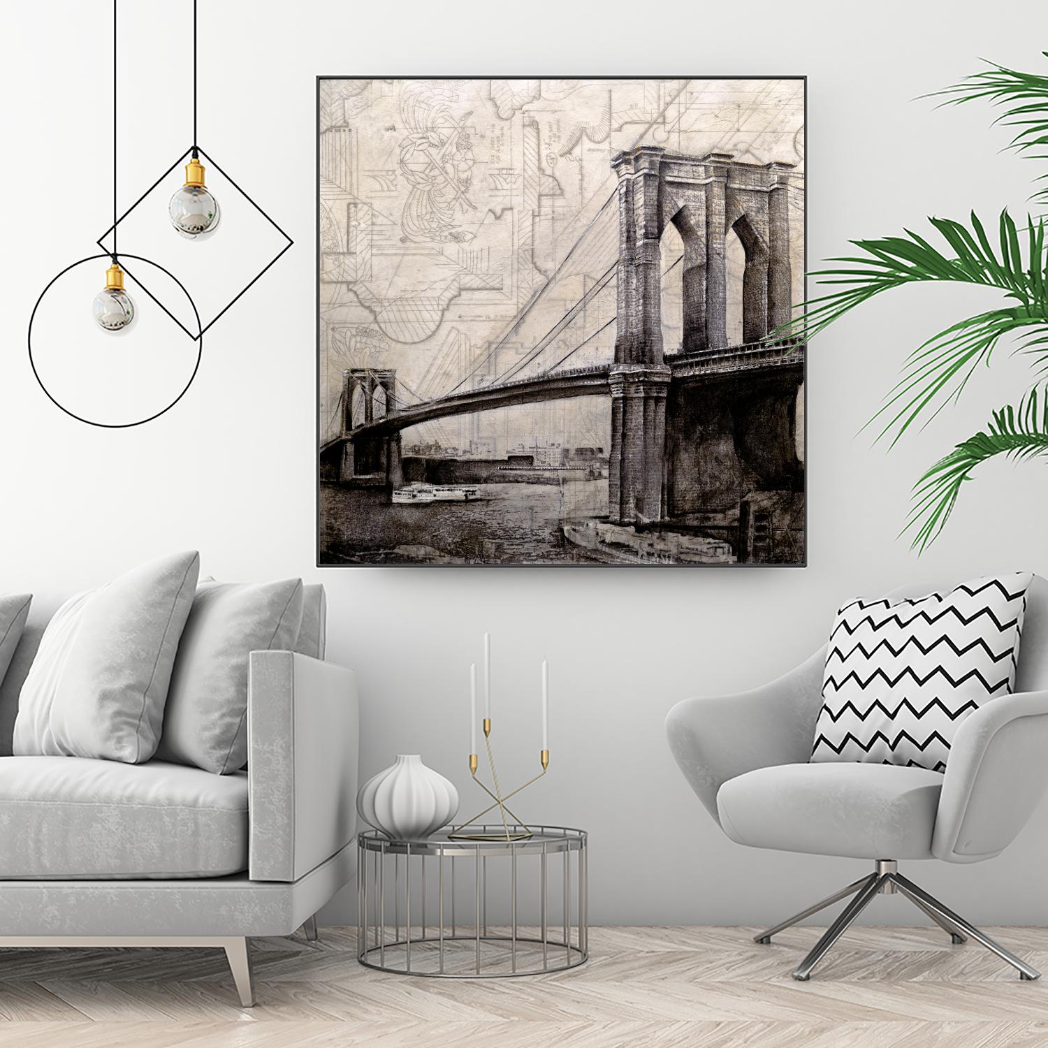 Bridges of Old by John Douglas on GIANT ART - beige city scene