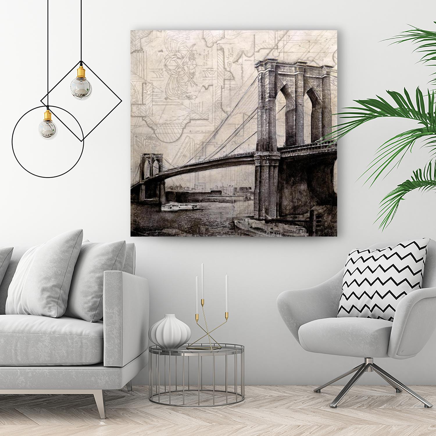 Bridges of Old by John Douglas on GIANT ART - beige city scene