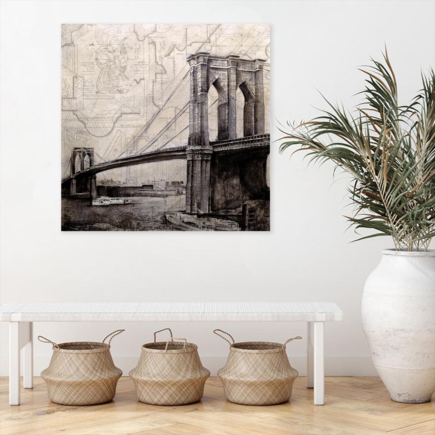 Bridges of Old by John Douglas on GIANT ART - beige city scene