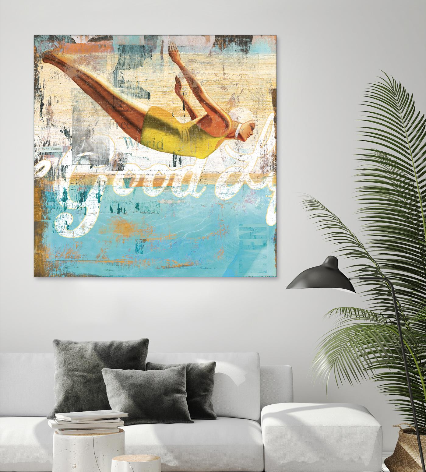 The Good Life by Cory Steffen on GIANT ART - yellow vintage