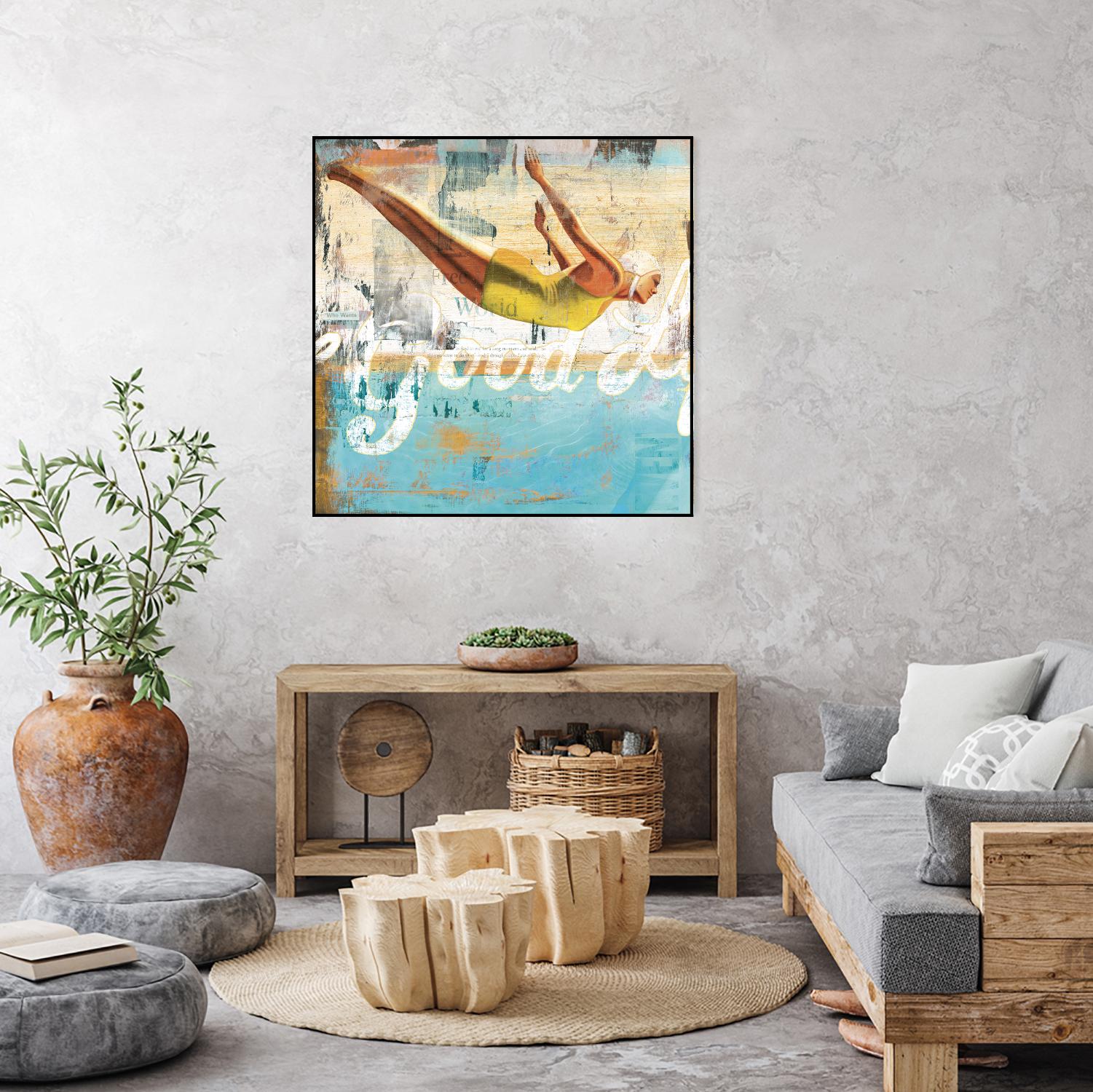 The Good Life by Cory Steffen on GIANT ART - yellow vintage