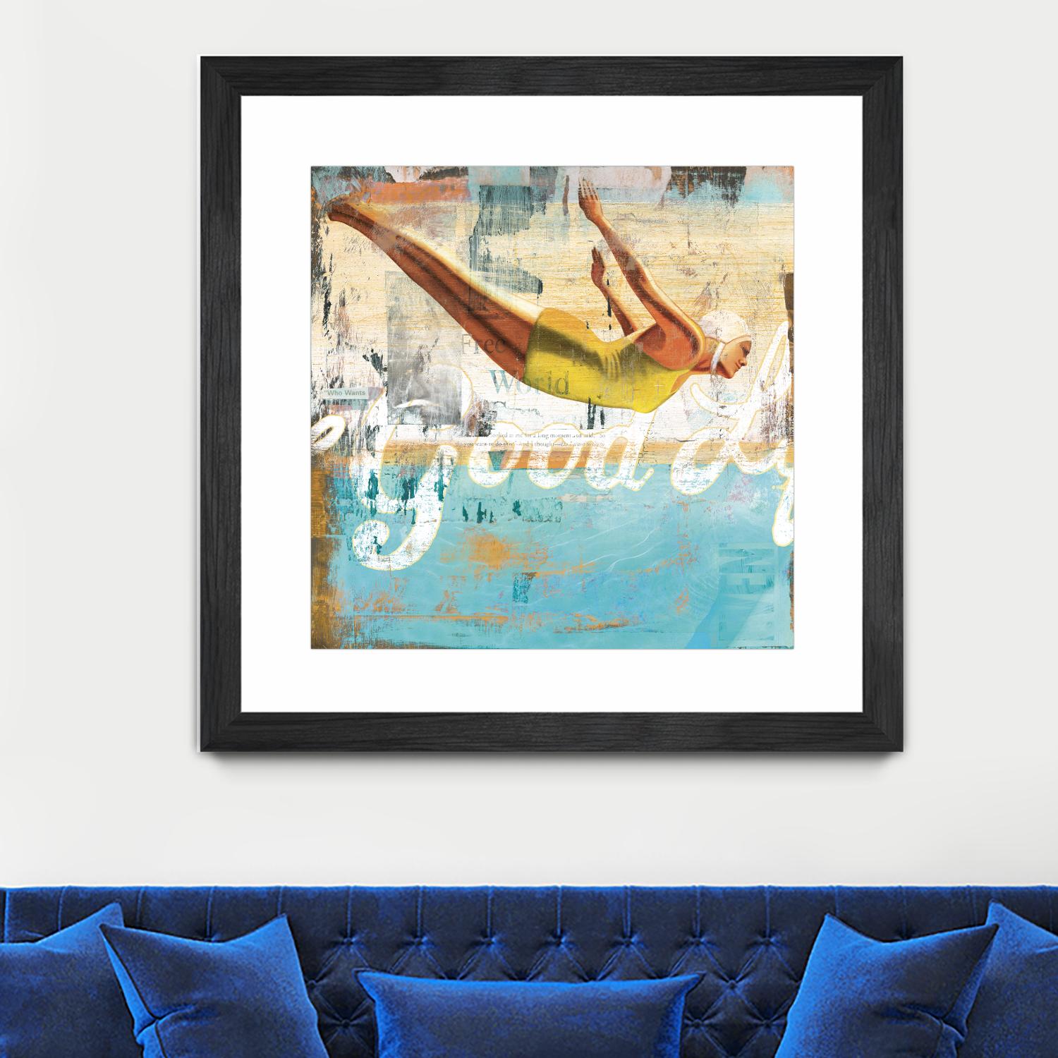 The Good Life by Cory Steffen on GIANT ART - yellow vintage
