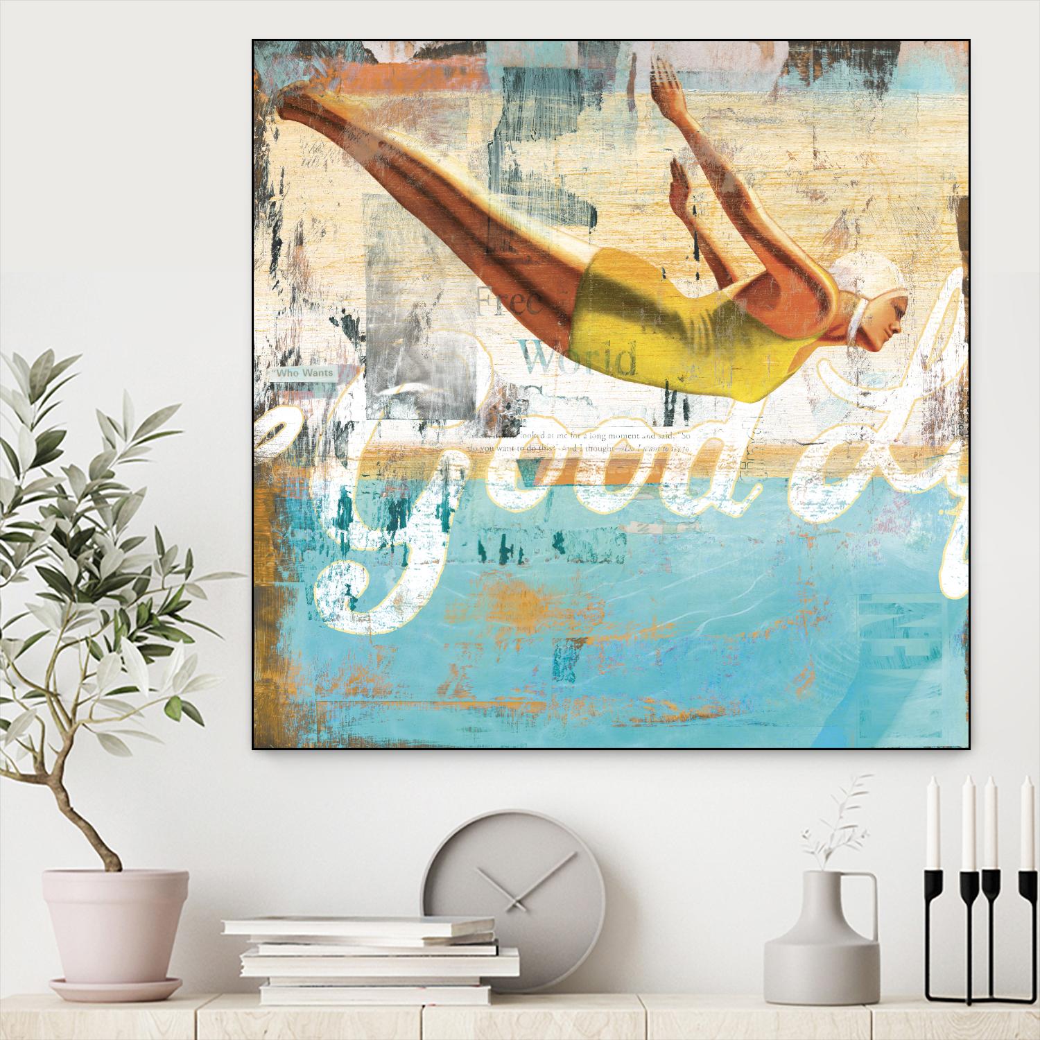 The Good Life by Cory Steffen on GIANT ART - yellow vintage