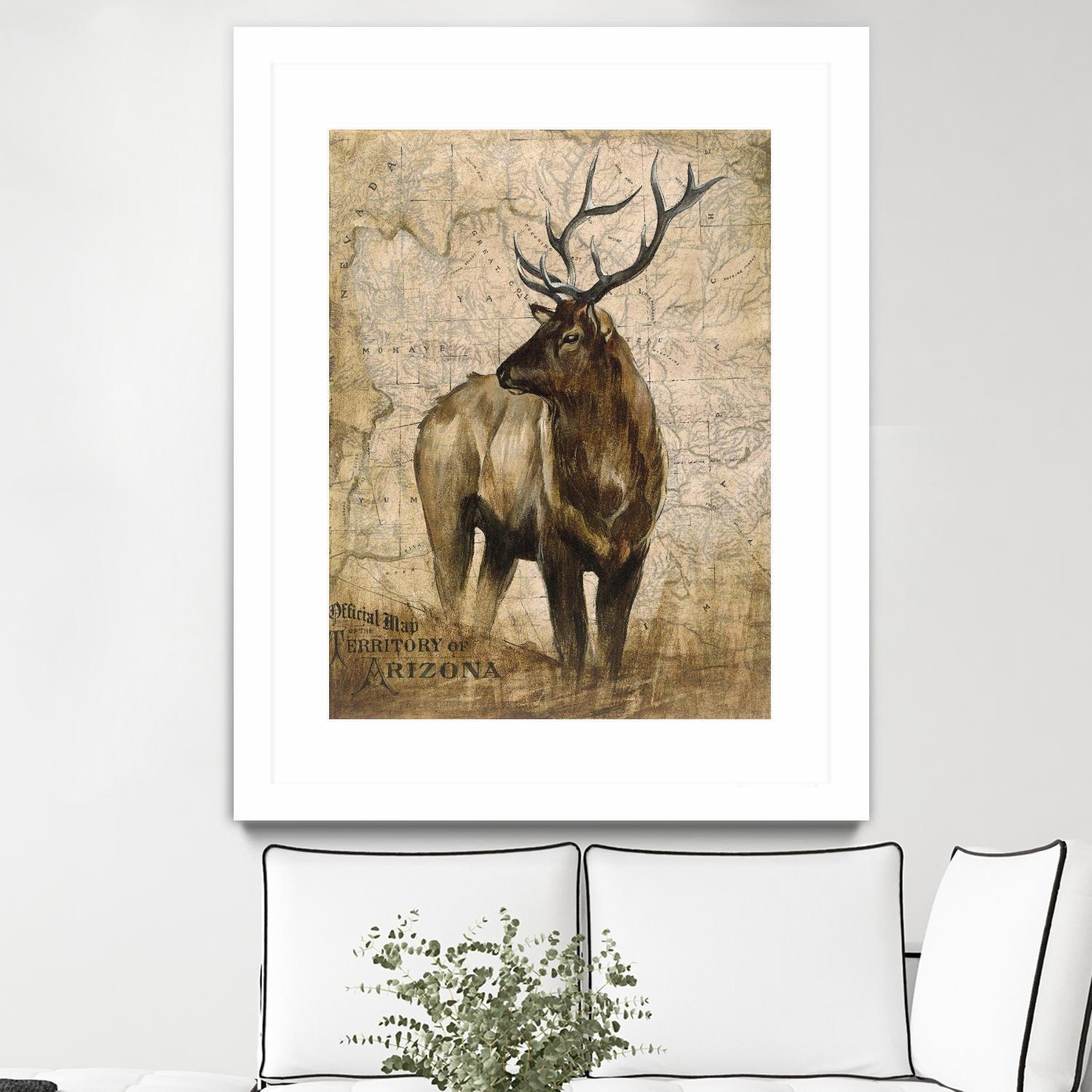 Native Spirit 2 by Elizabeth Hope on GIANT ART - beige animals