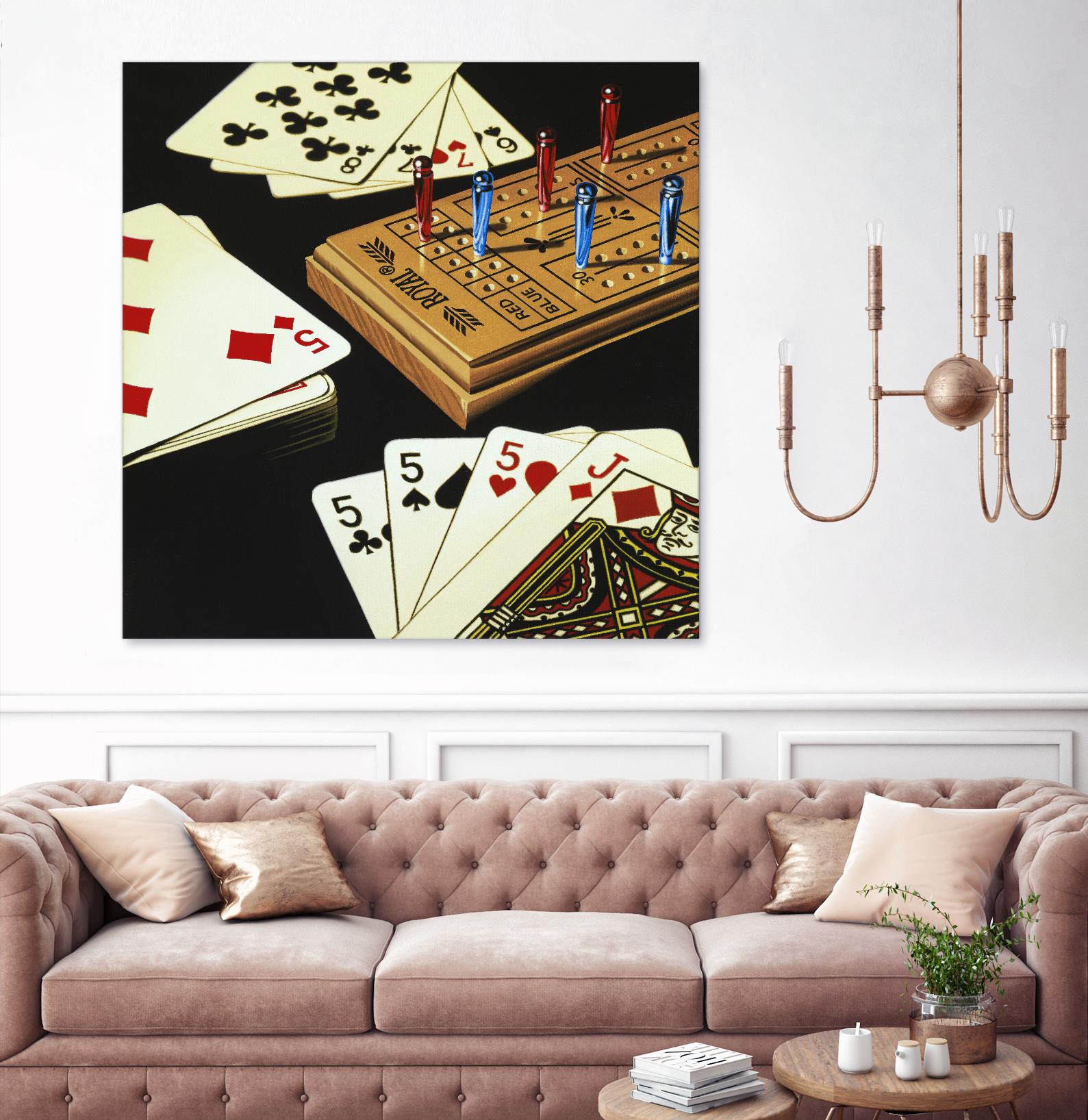 Cribbage by Ray Pelley on GIANT ART - white leisure