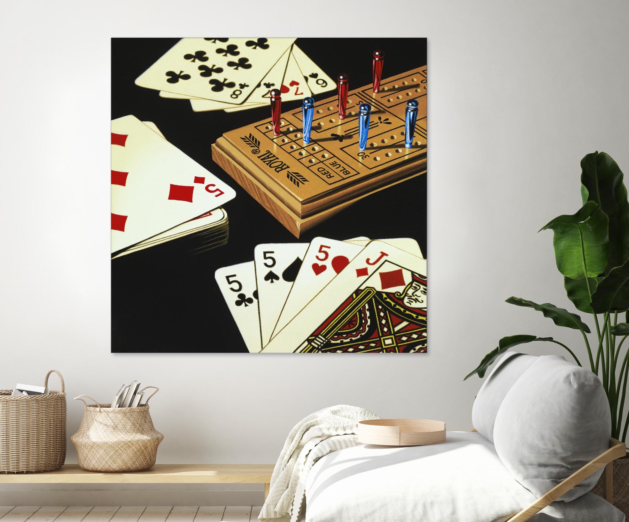 Cribbage by Ray Pelley on GIANT ART - white leisure