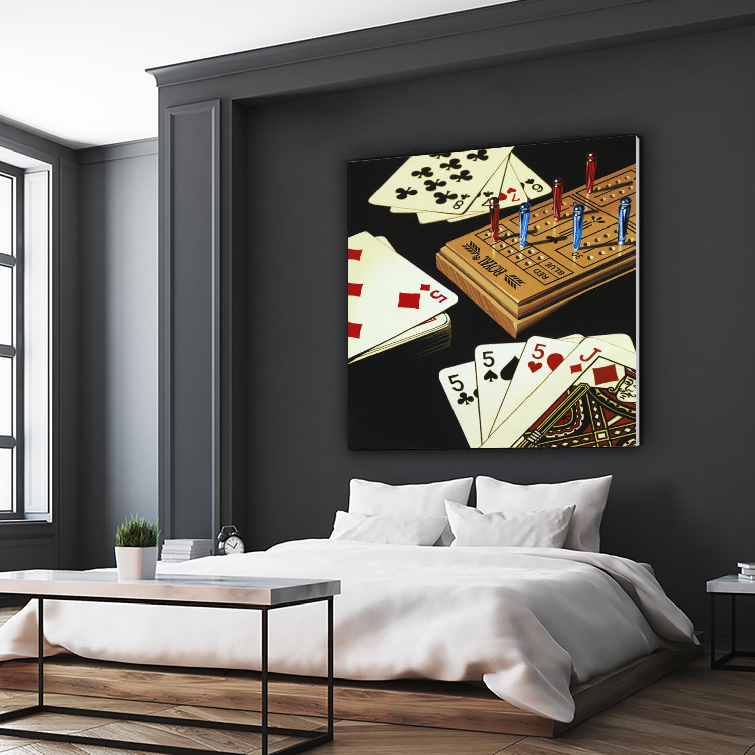 Cribbage by Ray Pelley on GIANT ART - white leisure