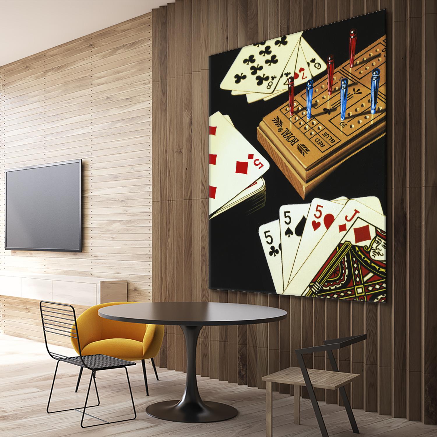 Cribbage by Ray Pelley on GIANT ART - white leisure
