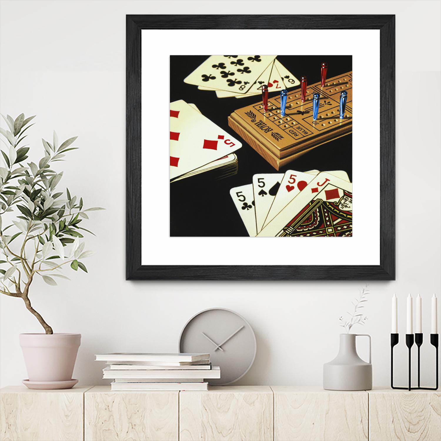 Cribbage by Ray Pelley on GIANT ART - white leisure