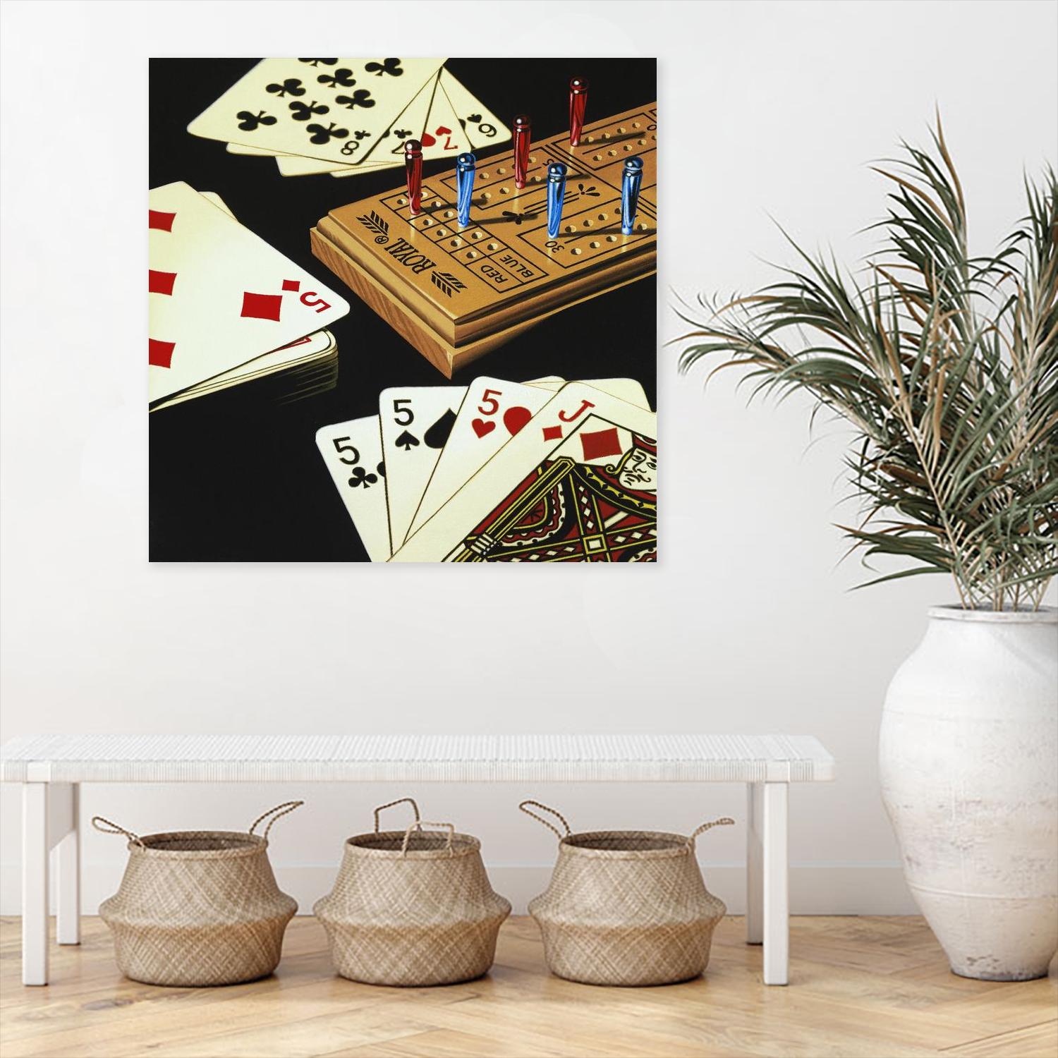 Cribbage by Ray Pelley on GIANT ART - white leisure