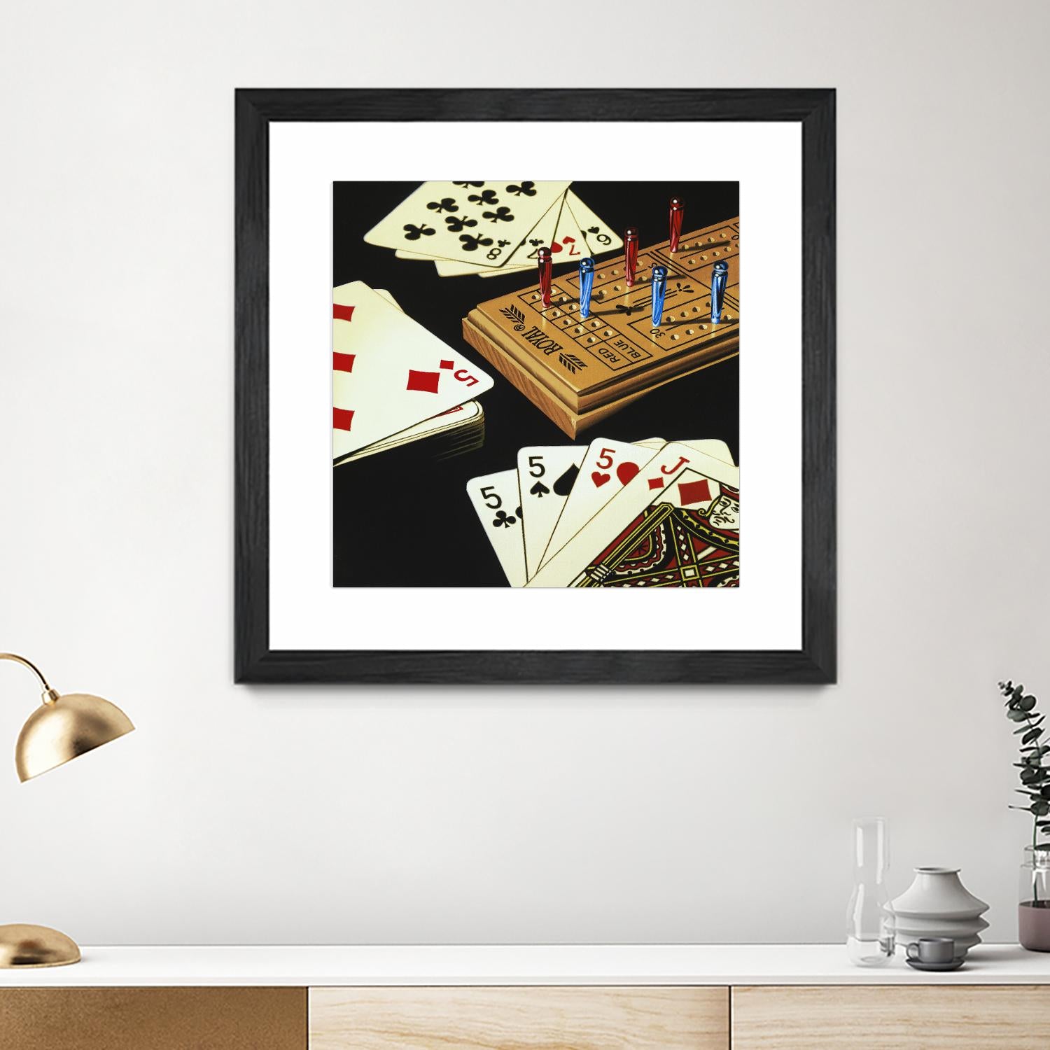 Cribbage by Ray Pelley on GIANT ART - white leisure
