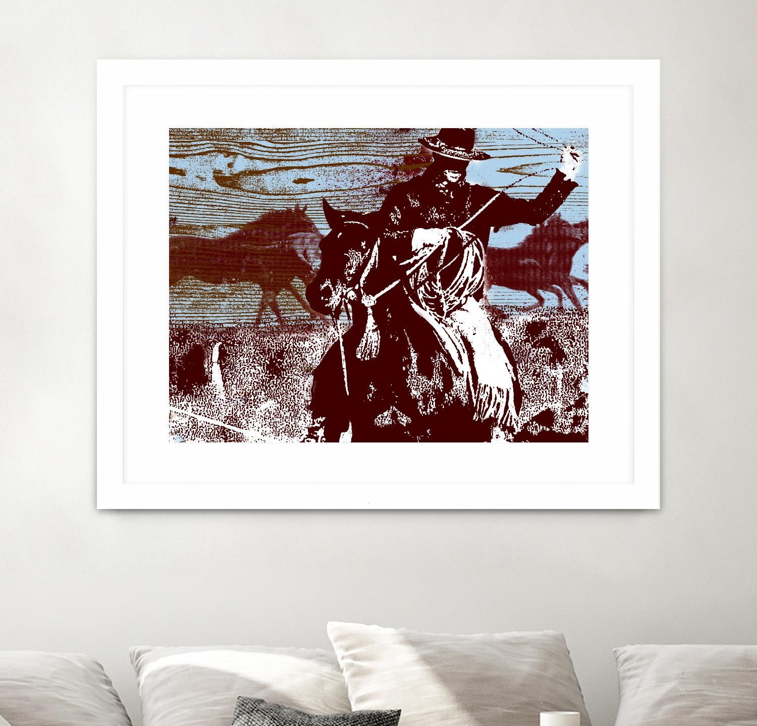 Americana 3 by JB Hall on GIANT ART - blue country look