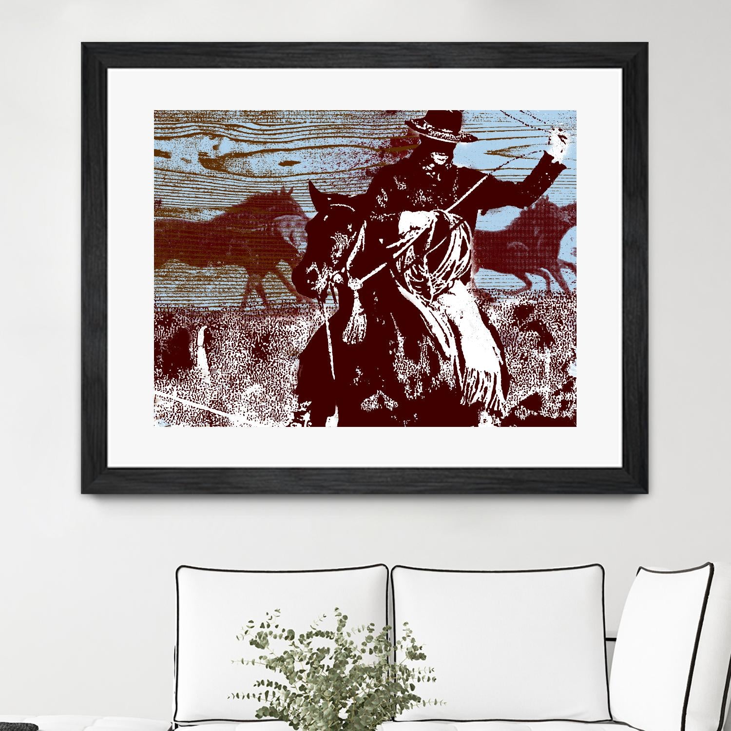 Americana 3 by JB Hall on GIANT ART - blue country look