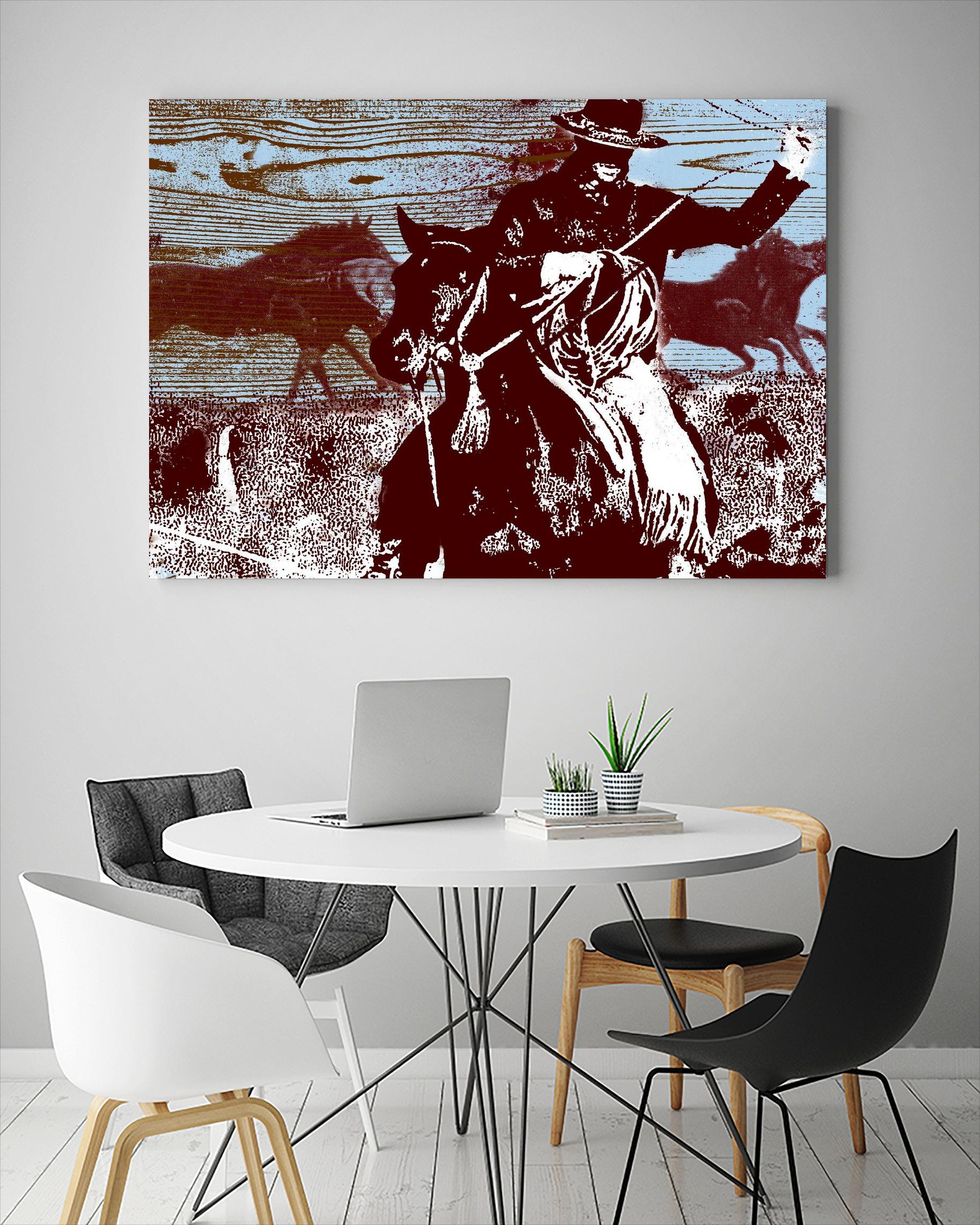 Americana 3 by JB Hall on GIANT ART - blue country look