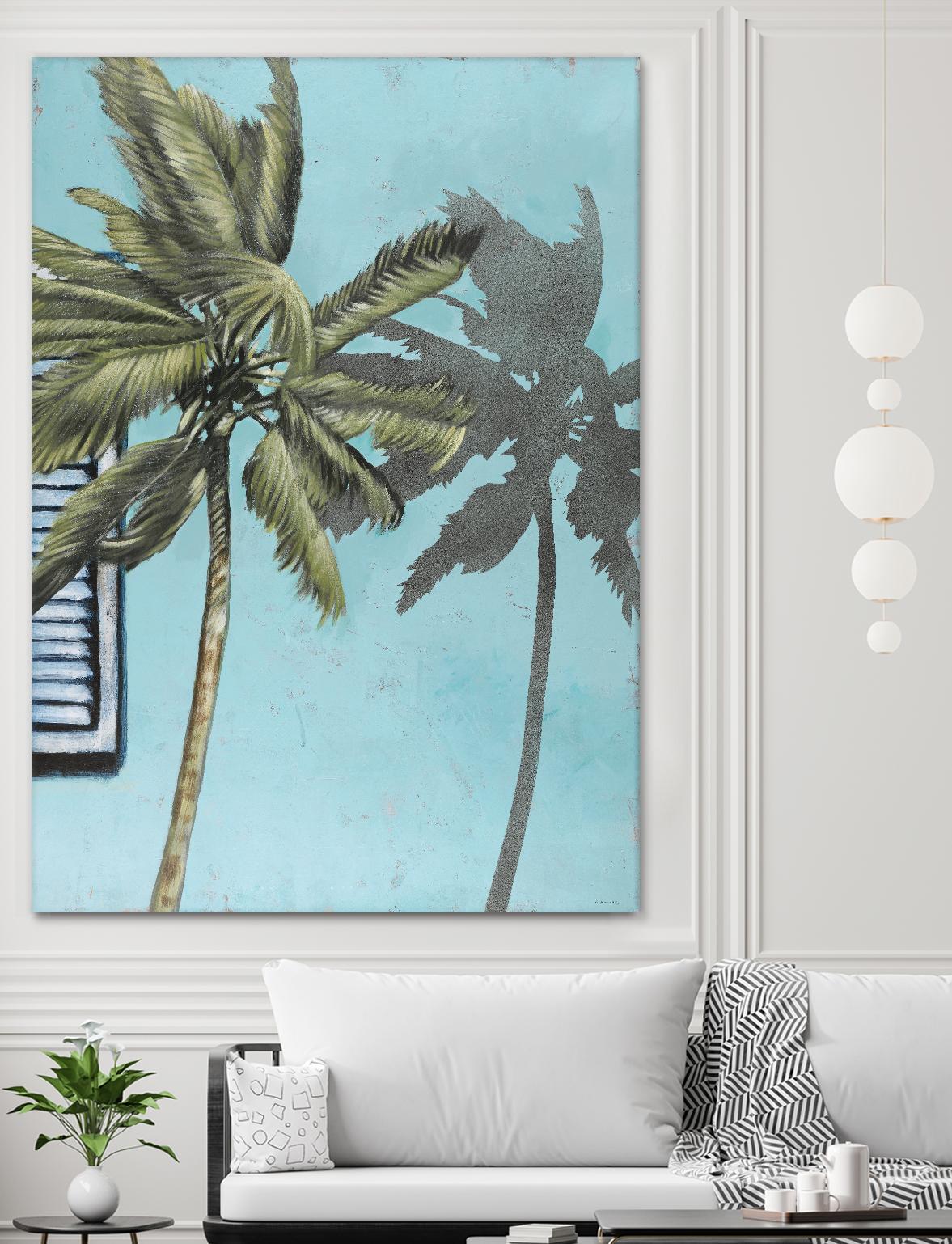 Tropic Shadow 1 by David Dauncey on GIANT ART - blue tropical