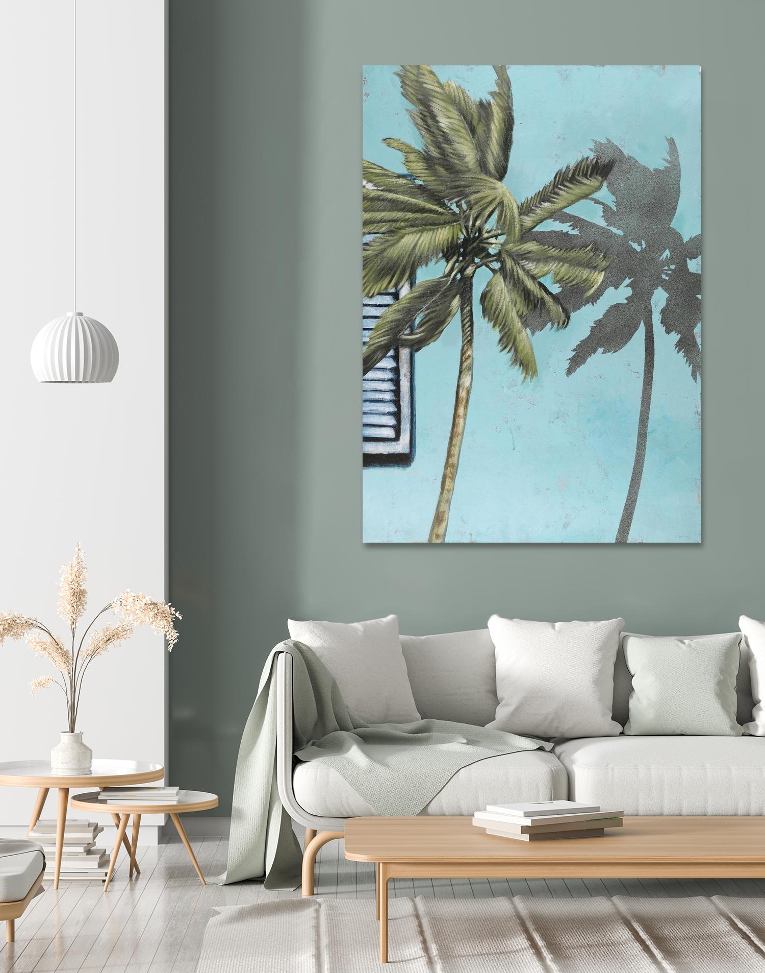 Tropic Shadow 1 by David Dauncey on GIANT ART - blue tropical