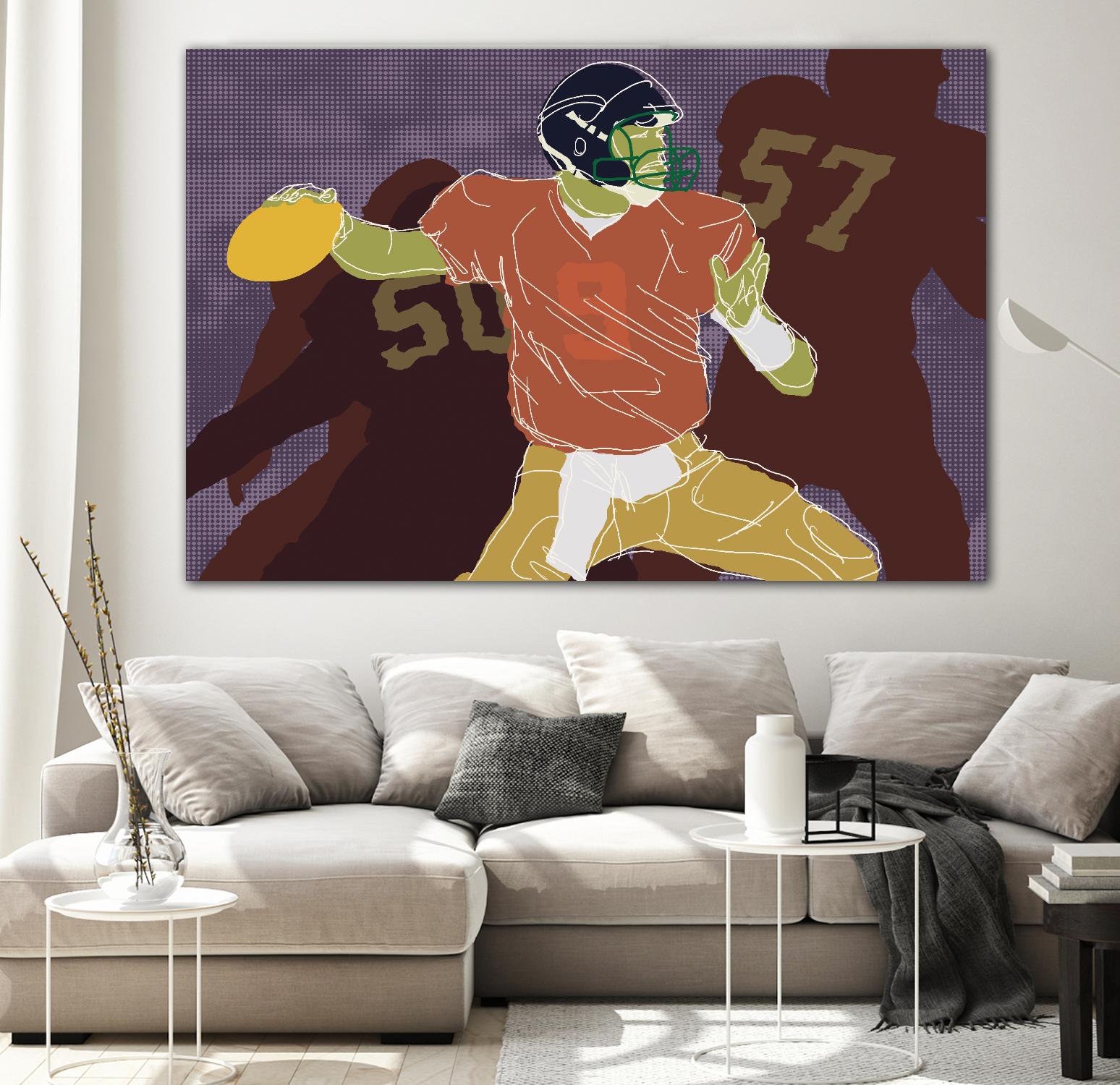 QB Ready by Robert Williamson on GIANT ART - yellow leisure