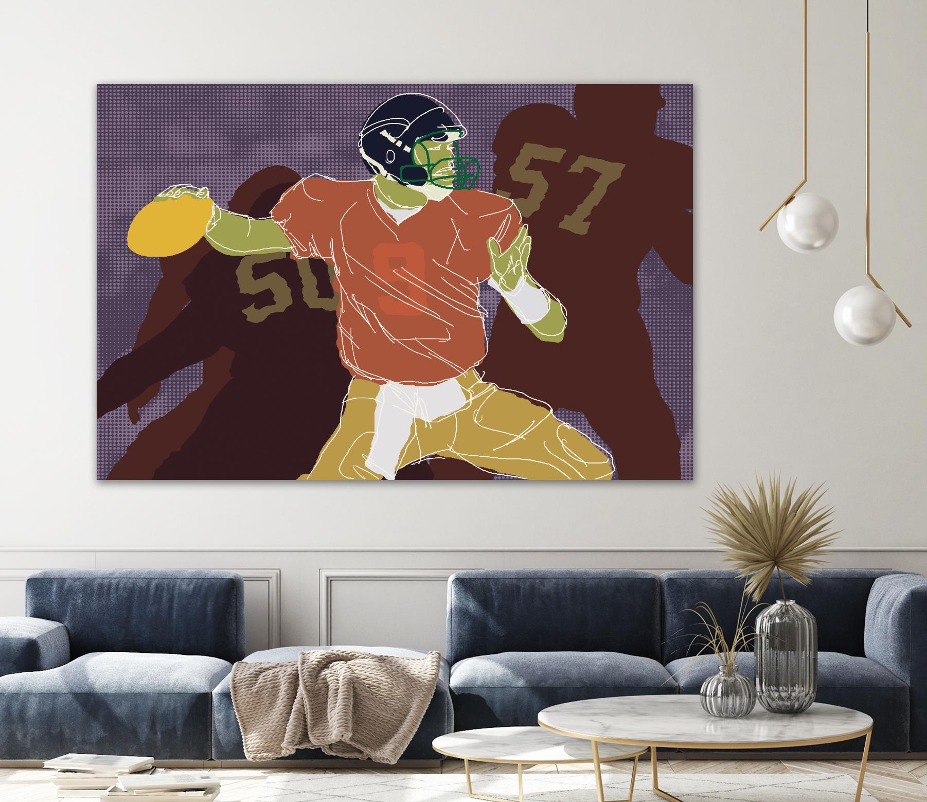 QB Ready by Robert Williamson on GIANT ART - yellow leisure