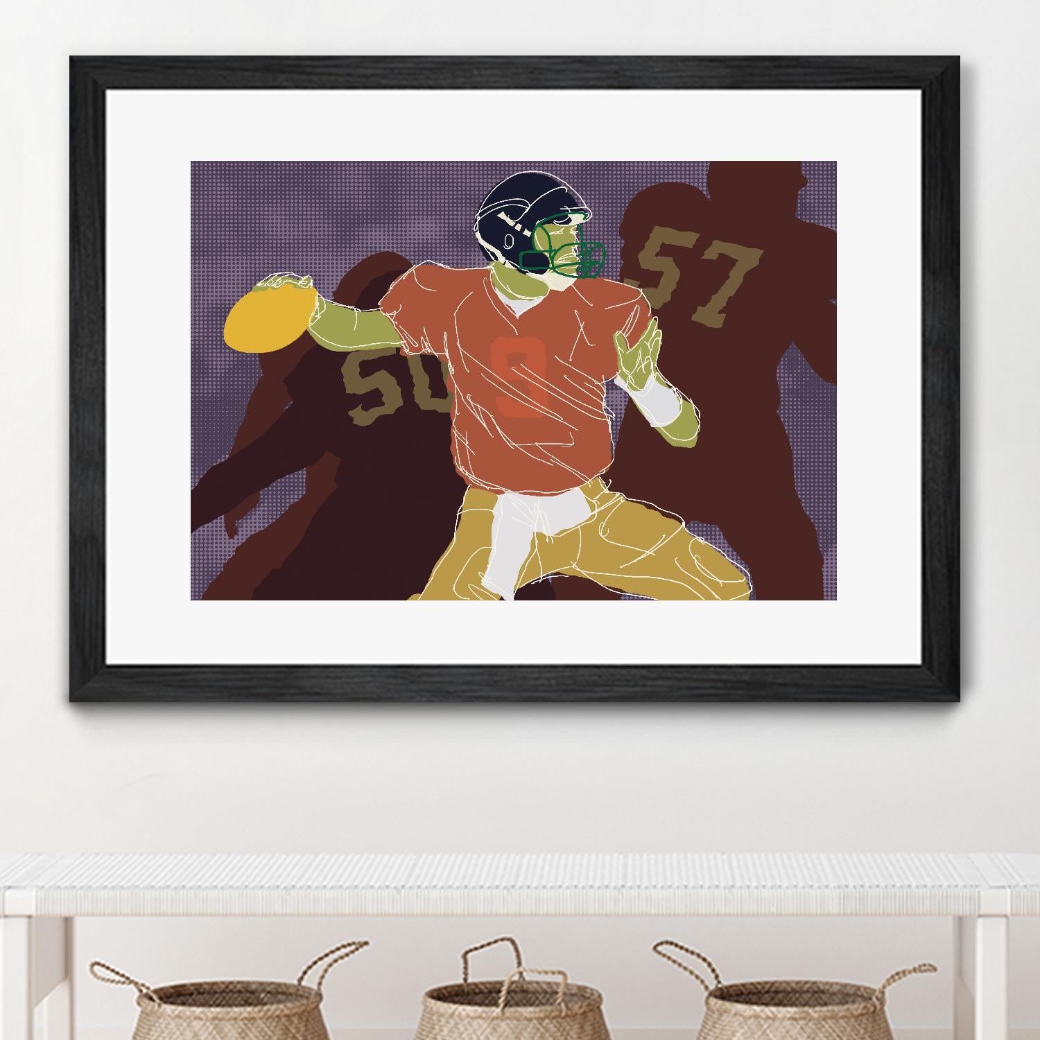 QB Ready by Robert Williamson on GIANT ART - yellow leisure