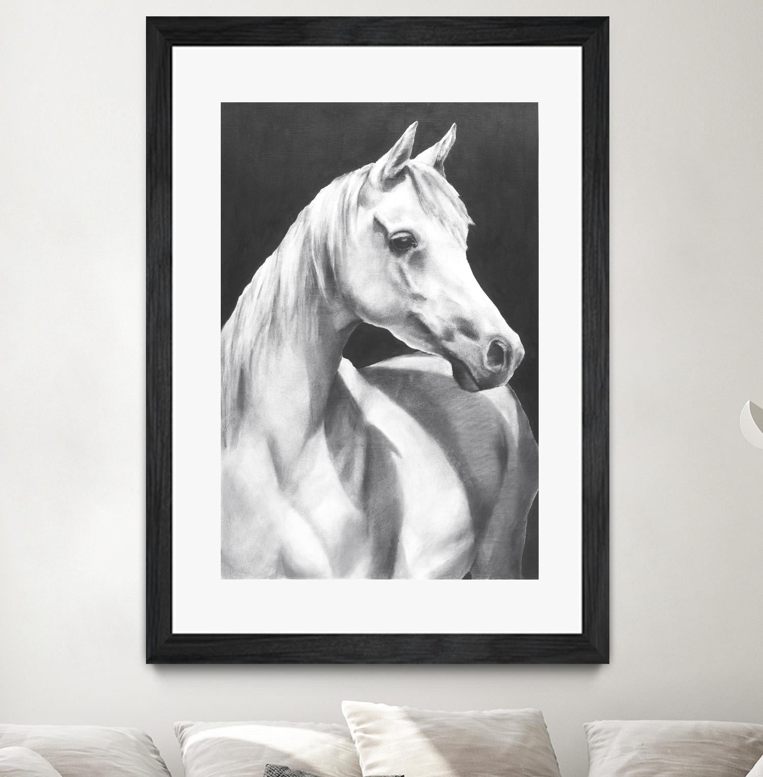 Return To Me 1 by Sarah Helser on GIANT ART - white animals