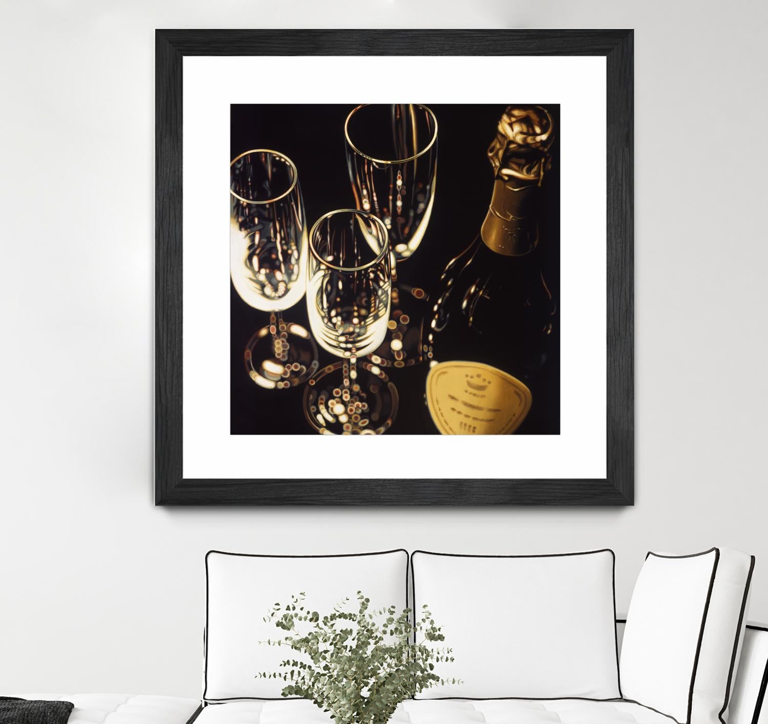 Champagne For Three by Ray Pelley on GIANT ART - white fruit-food-drink