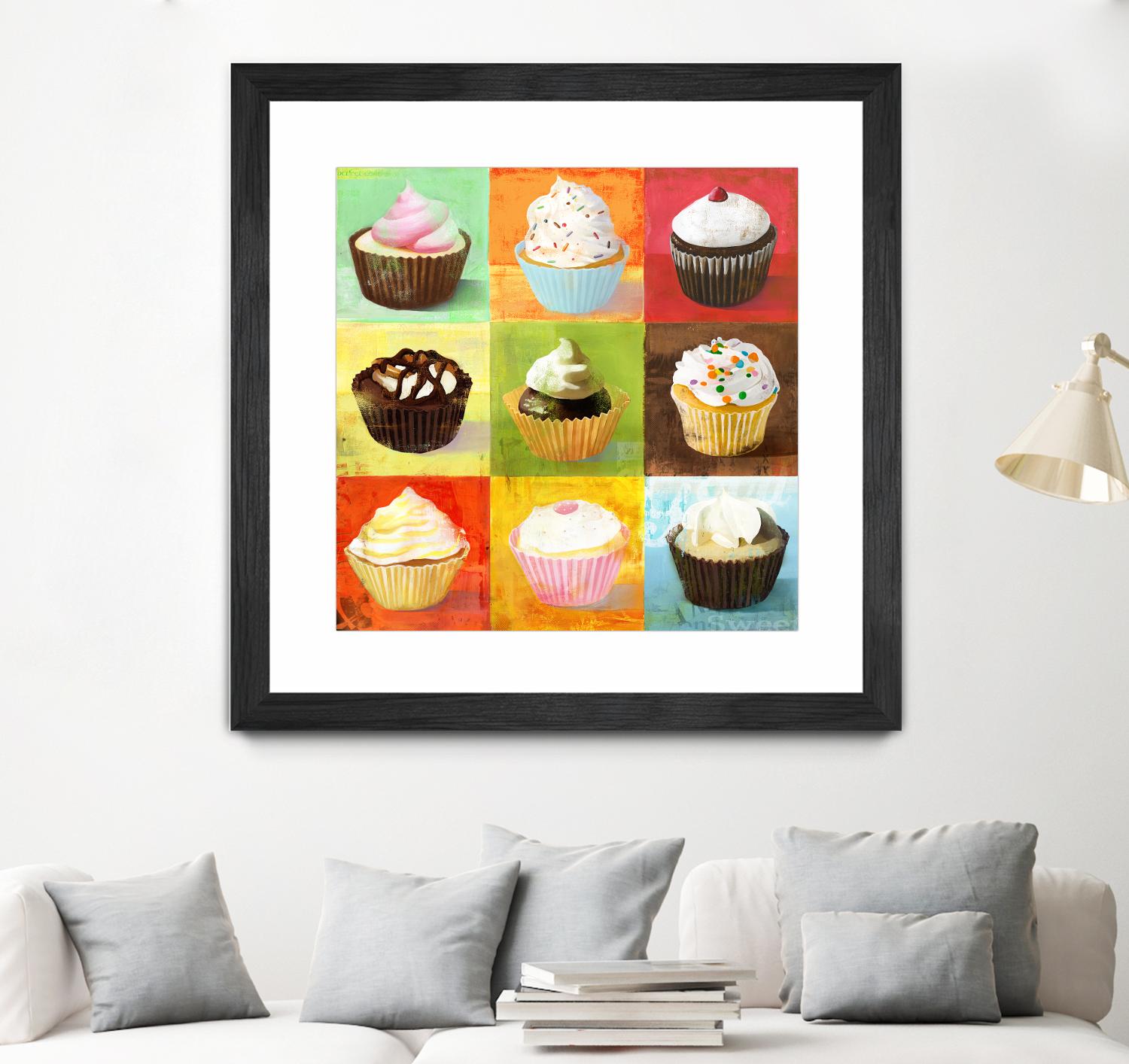 Enjoy Cupcakes by Cory Steffen on GIANT ART - yellow fruit-food-drink