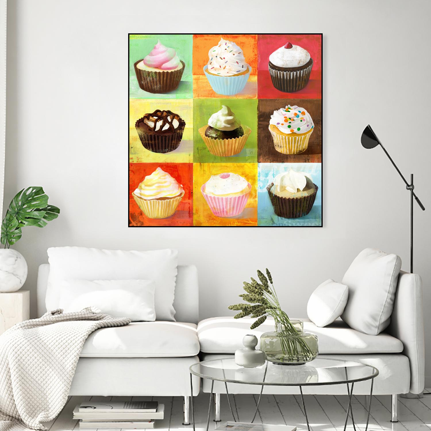 Enjoy Cupcakes by Cory Steffen on GIANT ART - yellow fruit-food-drink