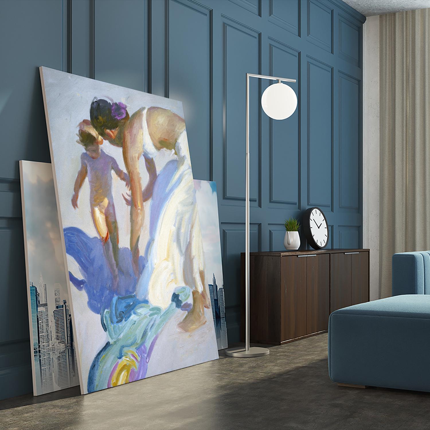 Guidance by John Asaro on GIANT ART - purple sea scene