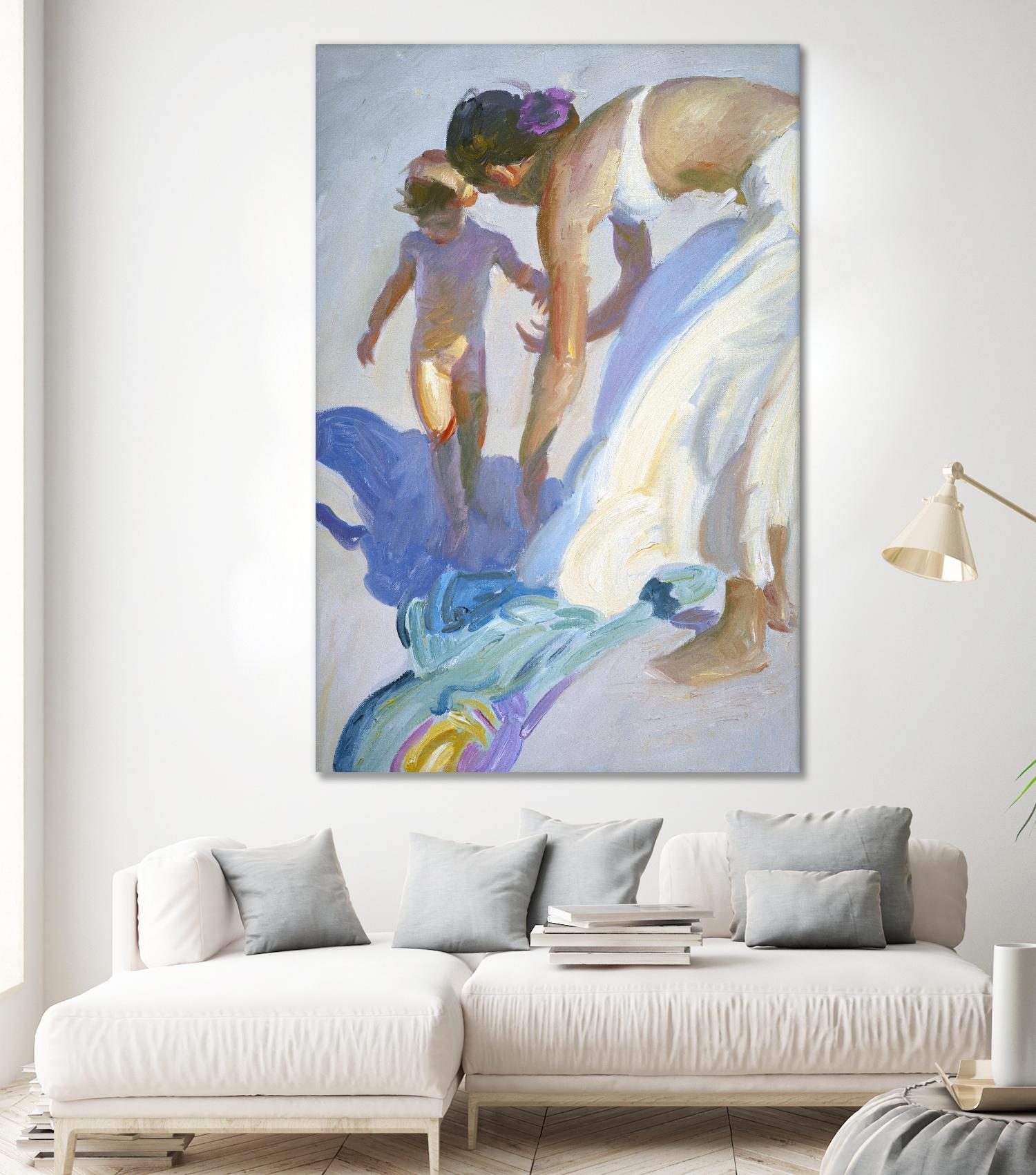 Guidance by John Asaro on GIANT ART - purple sea scene