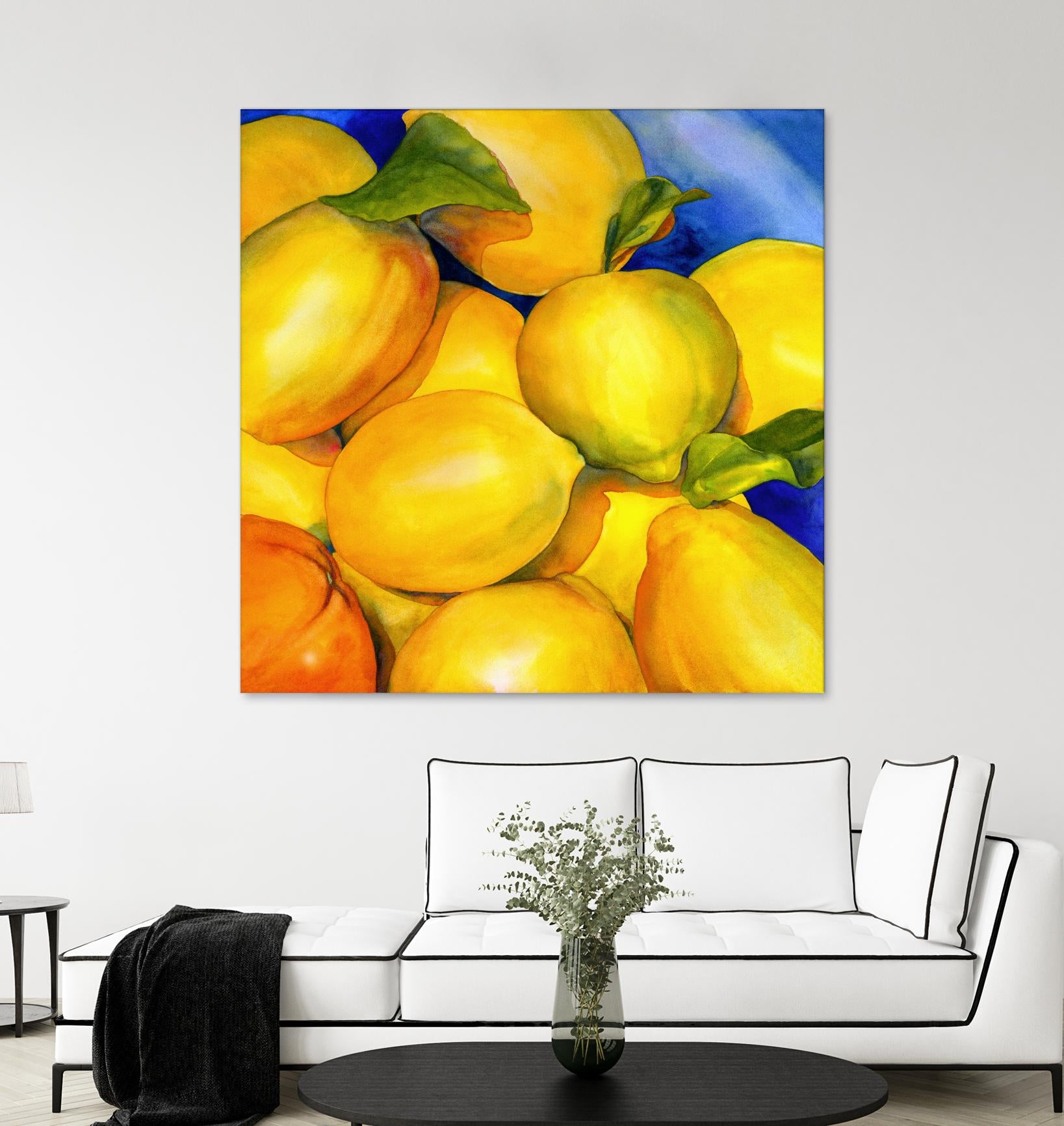 Zest For Life by Terri Hill on GIANT ART - blue fruit-food-drink