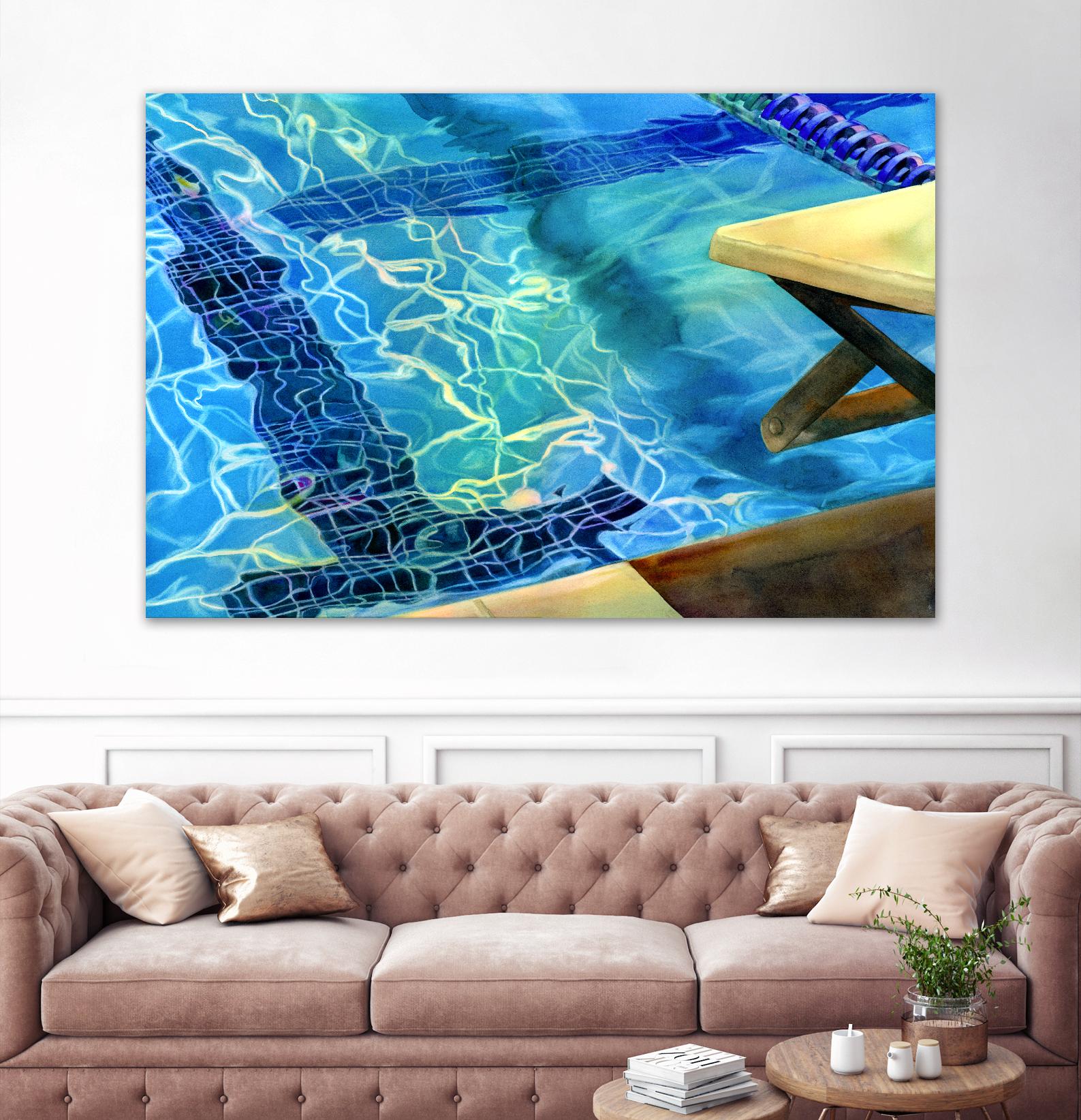 Between the Lanes by Terri Hill on GIANT ART - beige leisure