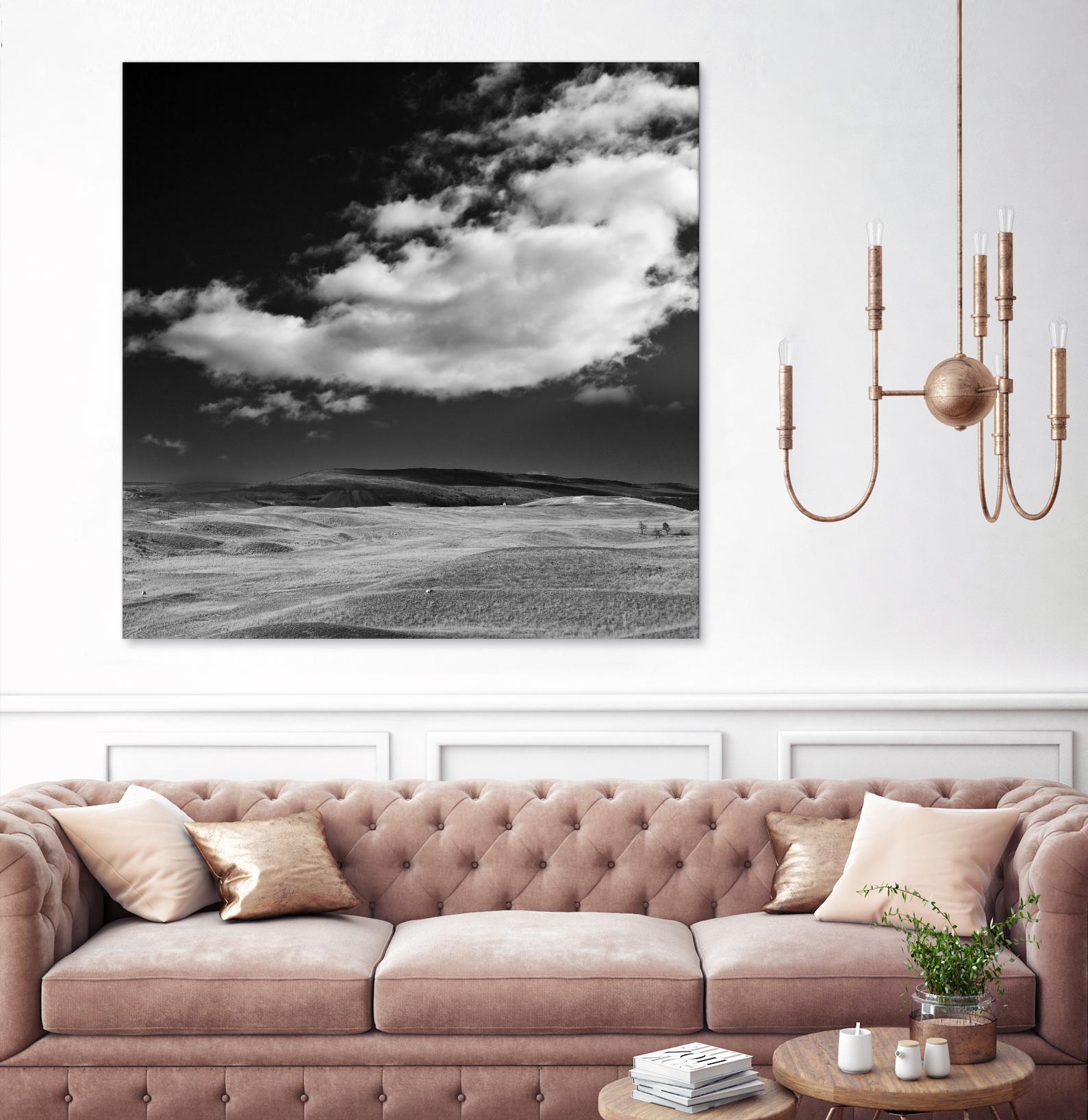 Field with Clouds by Jamie Cook on GIANT ART - white landscape