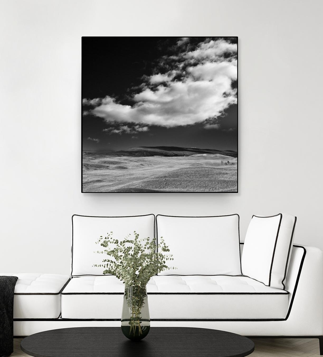 Field with Clouds by Jamie Cook on GIANT ART - white landscape
