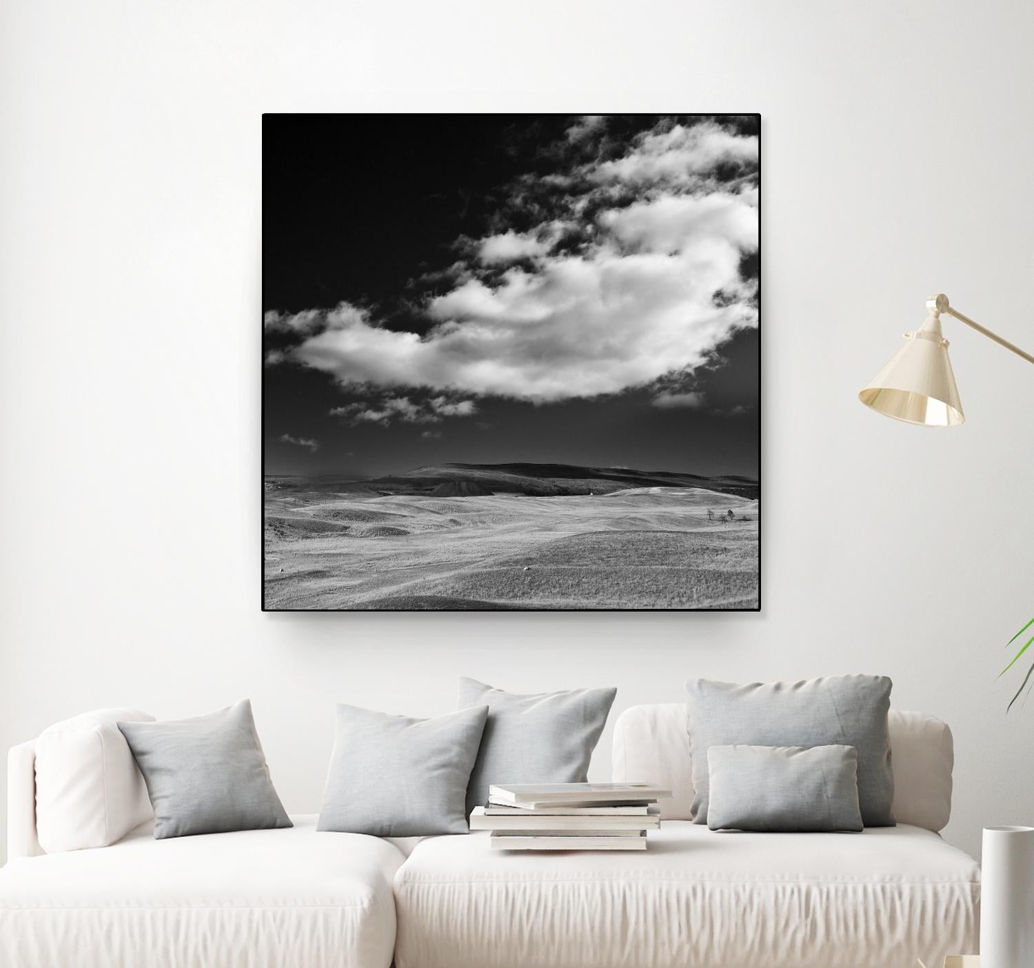 Field with Clouds by Jamie Cook on GIANT ART - white landscape