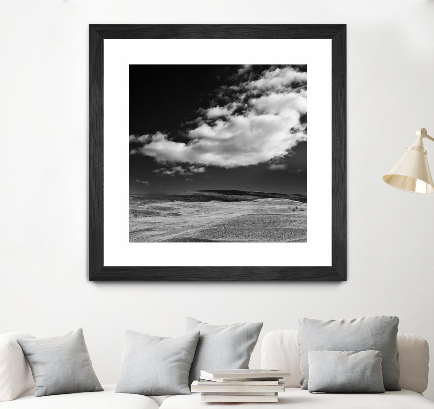 Field with Clouds by Jamie Cook on GIANT ART - white landscape