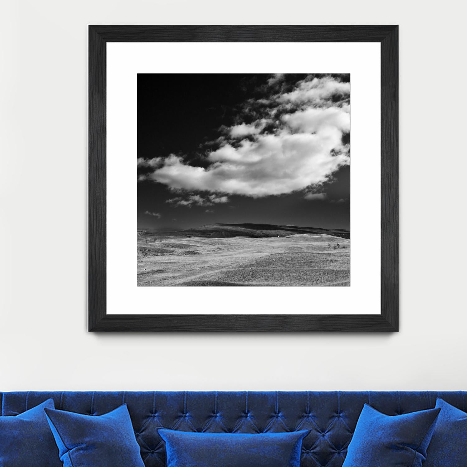 Field with Clouds by Jamie Cook on GIANT ART - white landscape