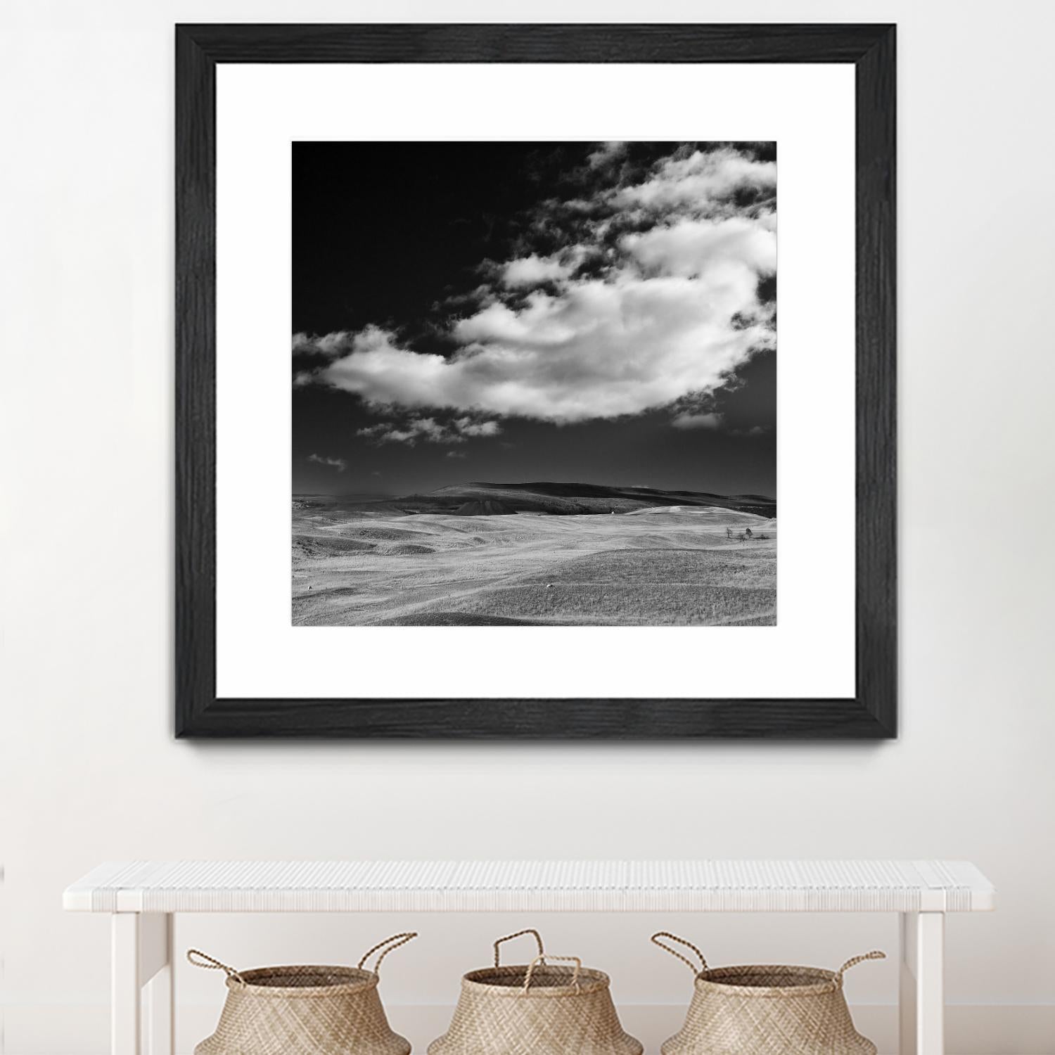 Field with Clouds by Jamie Cook on GIANT ART - white landscape