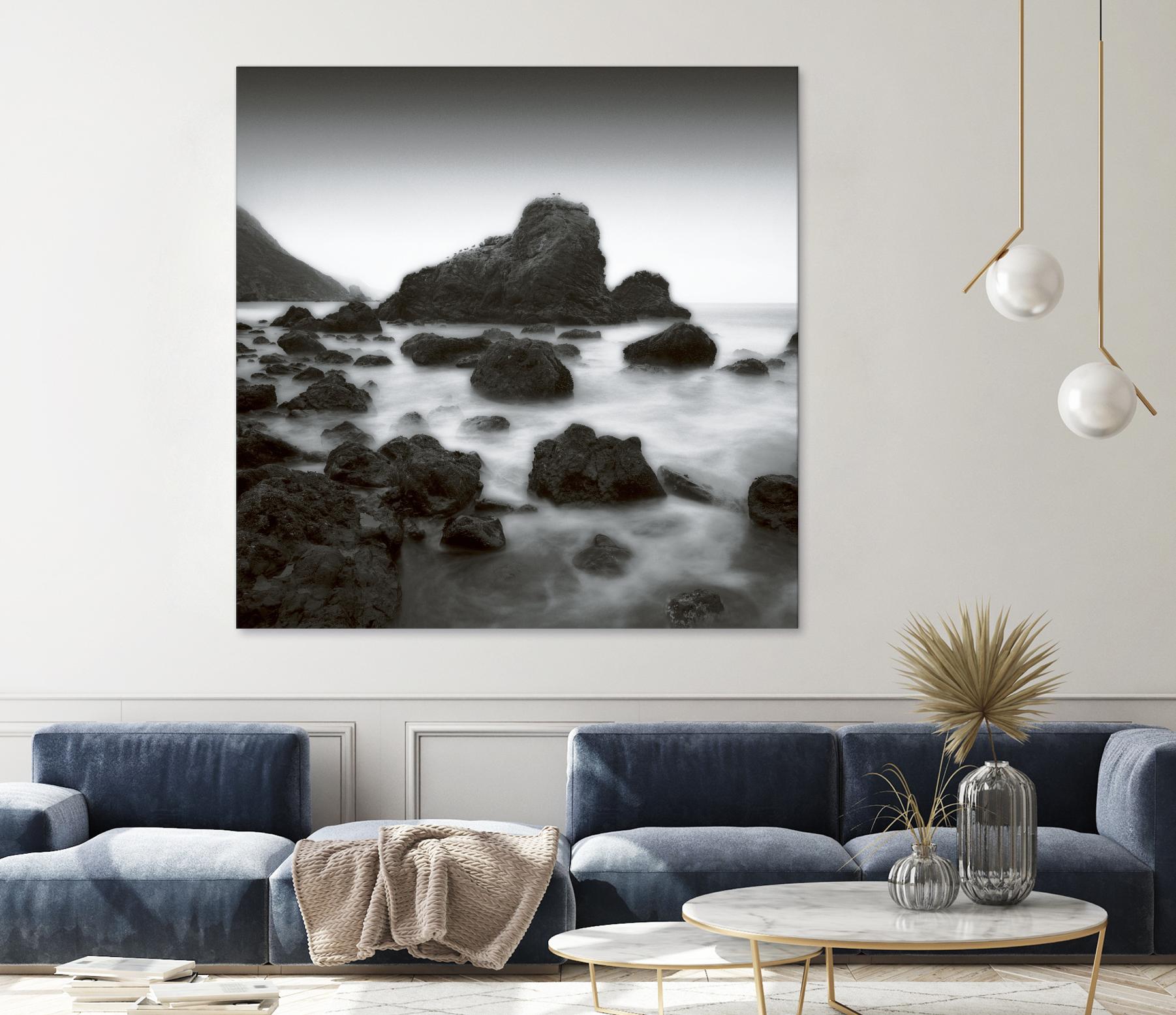 Ocean Rocks Muir Beach by Jamie Cook on GIANT ART - white sea scene