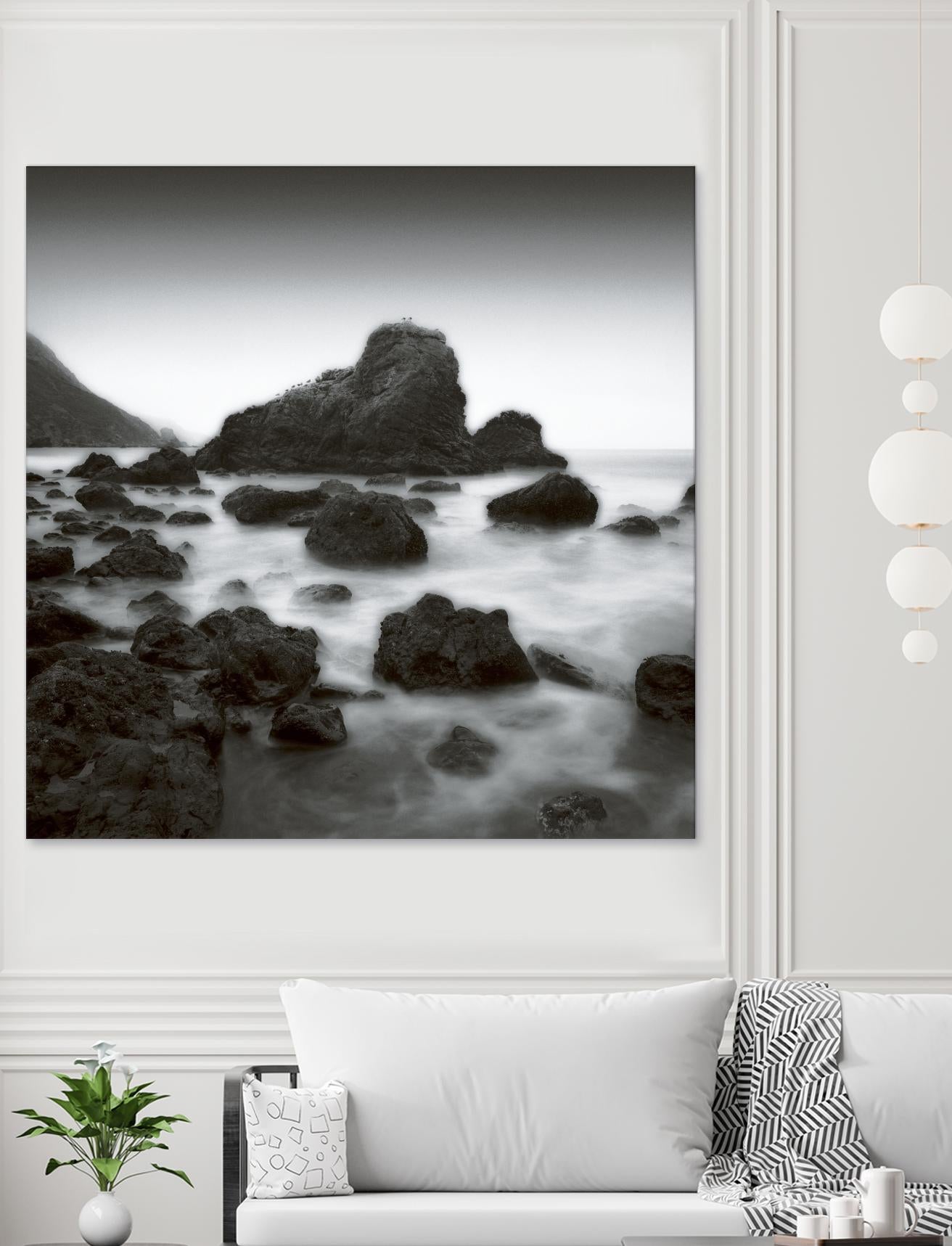 Ocean Rocks Muir Beach by Jamie Cook on GIANT ART - white sea scene