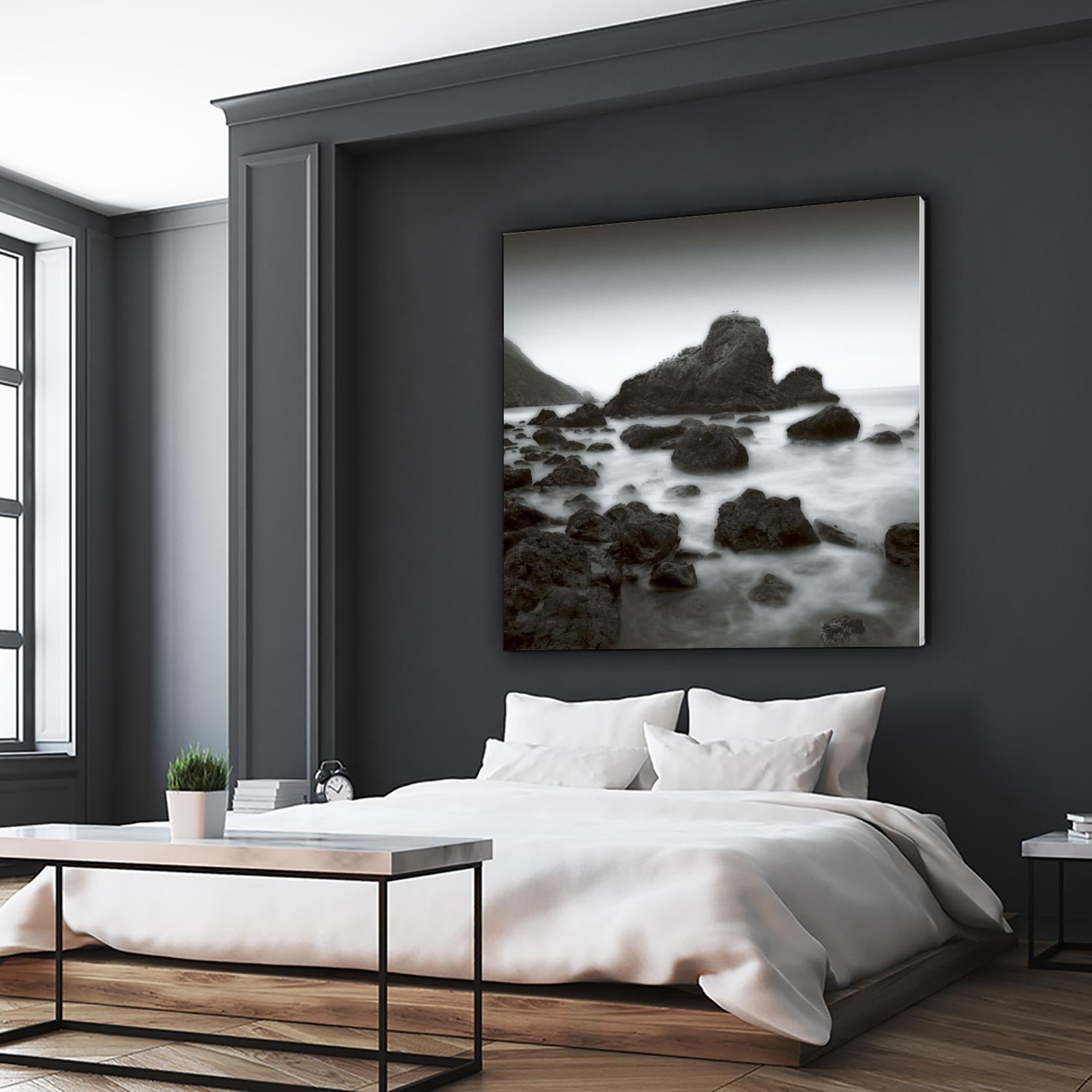 Ocean Rocks Muir Beach by Jamie Cook on GIANT ART - white sea scene