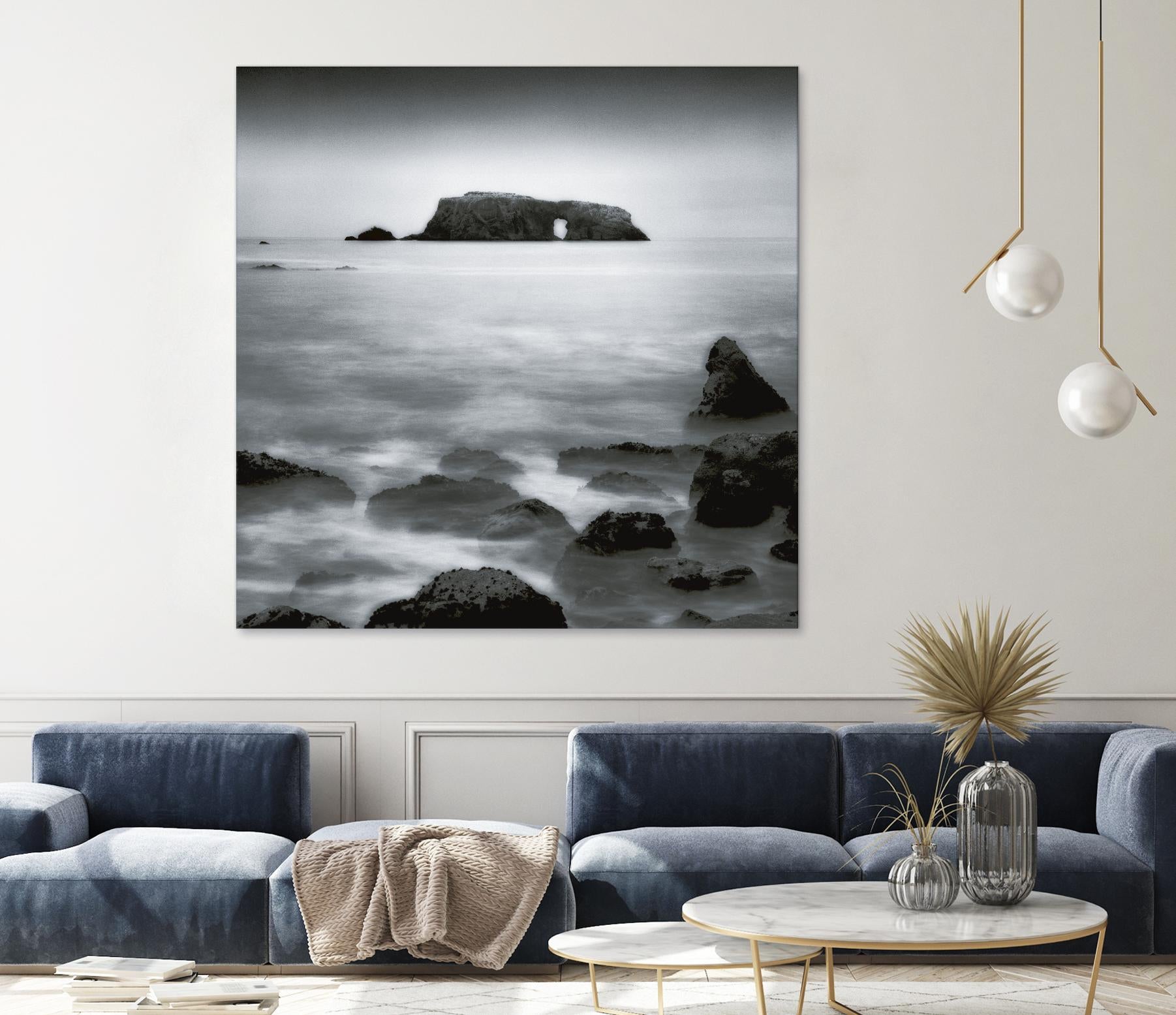 Sea Stack by Jamie Cook on GIANT ART - white sea scene