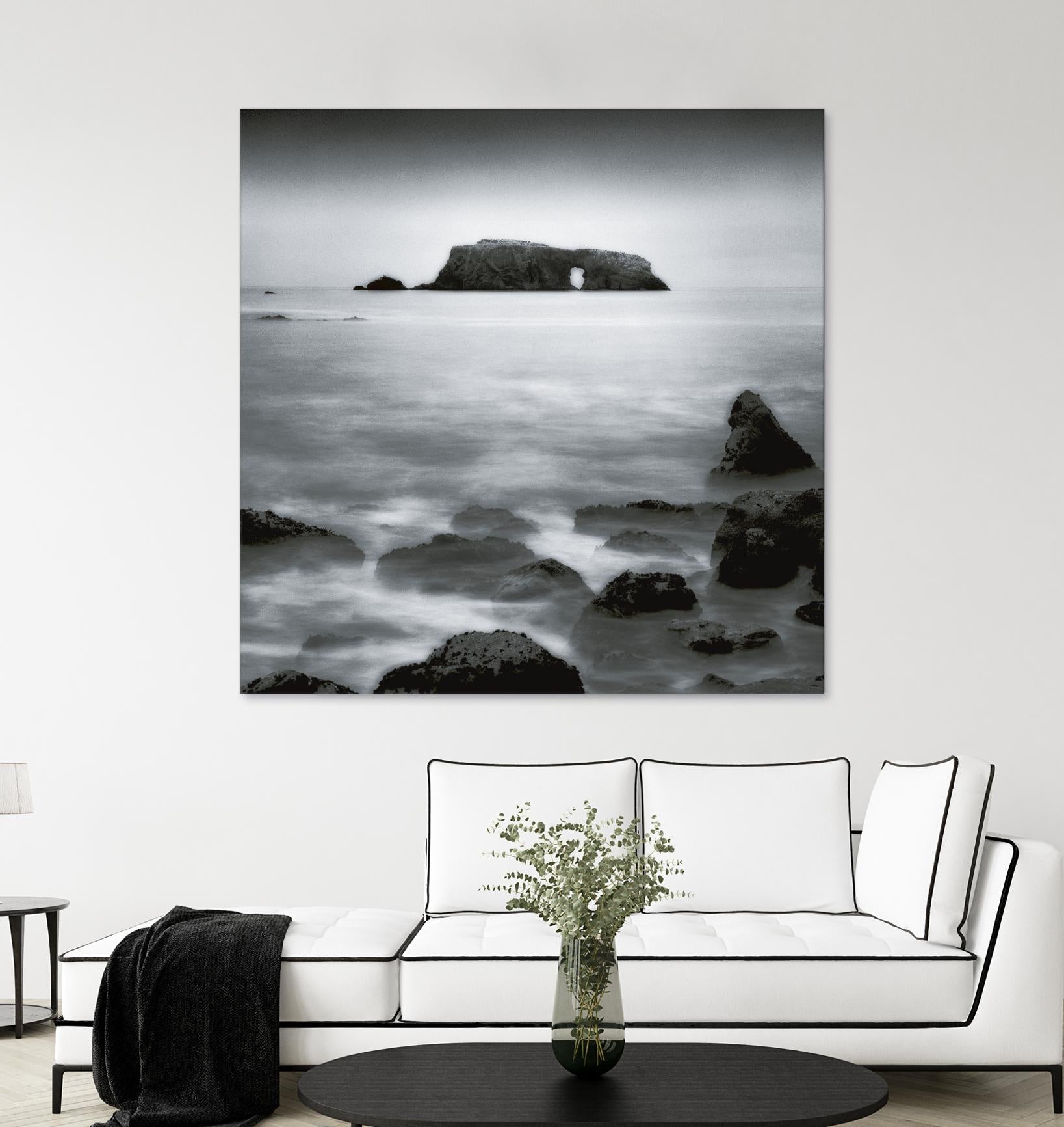 Sea Stack by Jamie Cook on GIANT ART - white sea scene