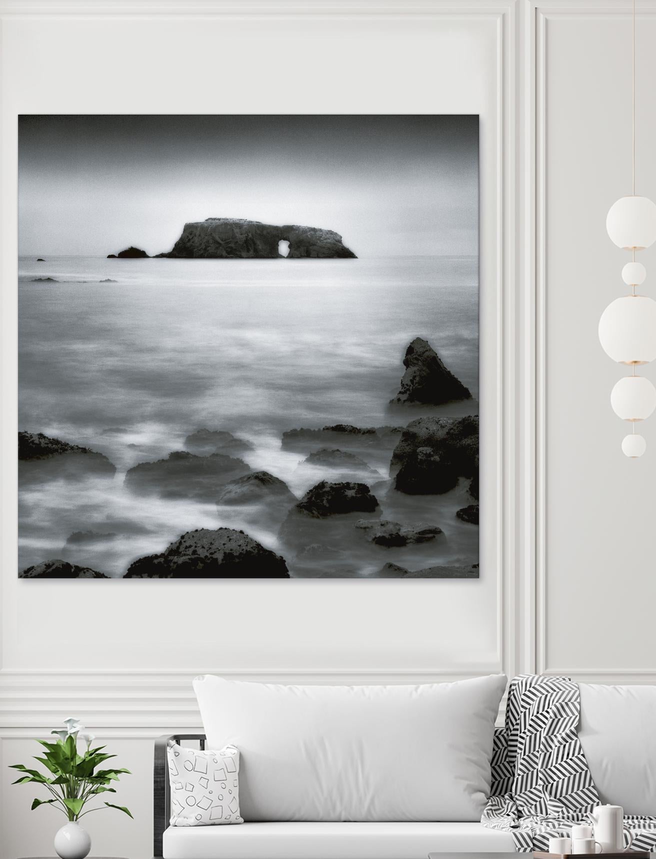 Sea Stack by Jamie Cook on GIANT ART - white sea scene