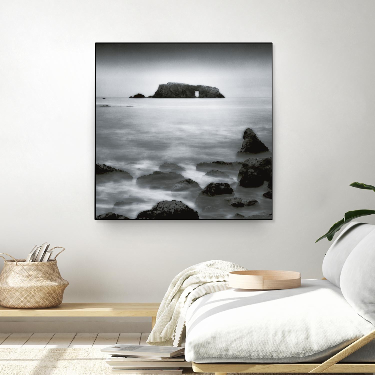Sea Stack by Jamie Cook on GIANT ART - white sea scene