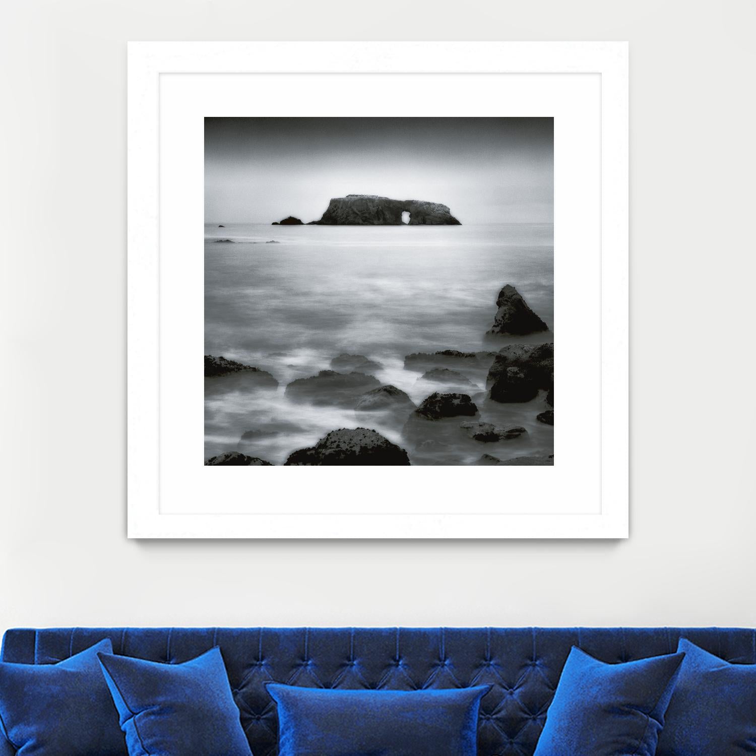 Sea Stack by Jamie Cook on GIANT ART - white sea scene