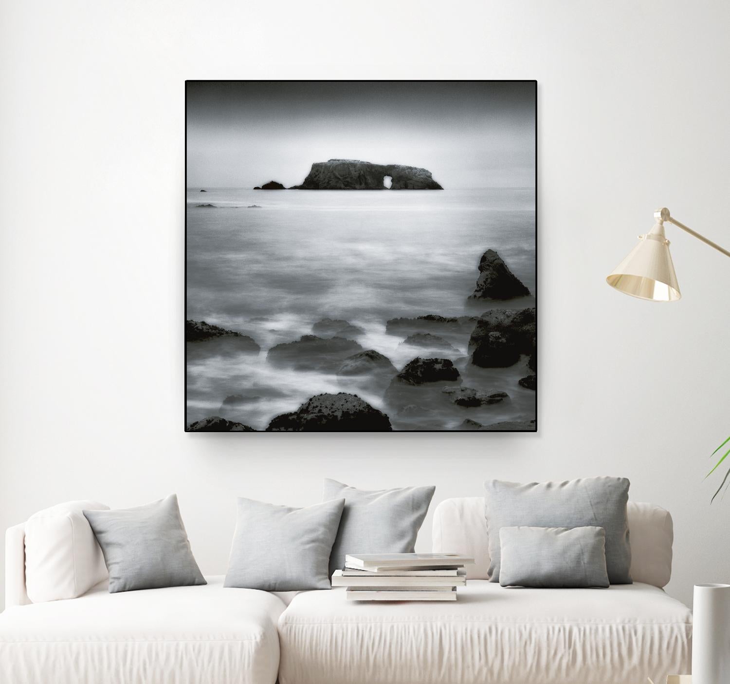 Sea Stack by Jamie Cook on GIANT ART - white sea scene